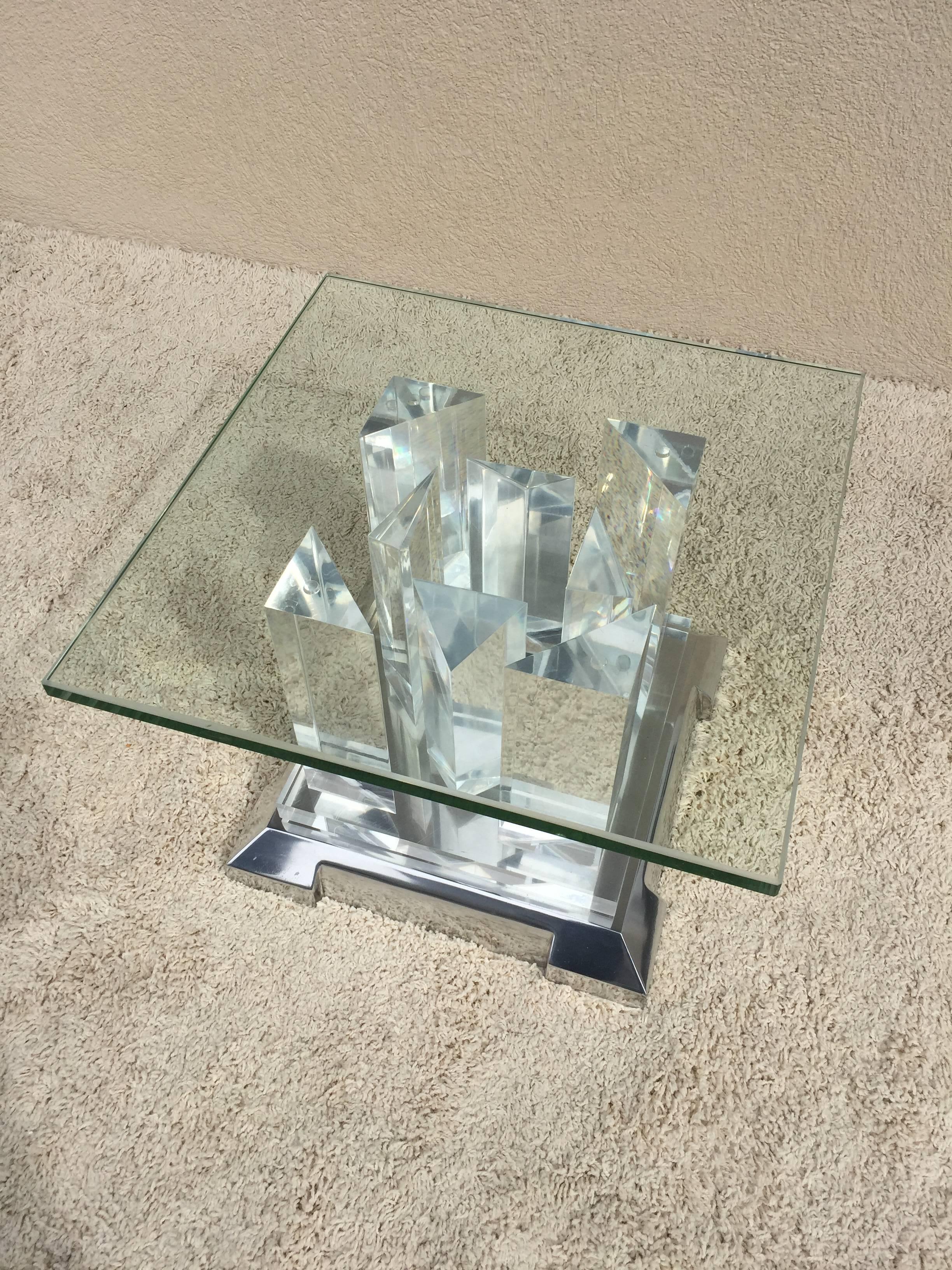Jeffrey Bigelow Rare Towers  Sidetable In Excellent Condition In Westport, CT