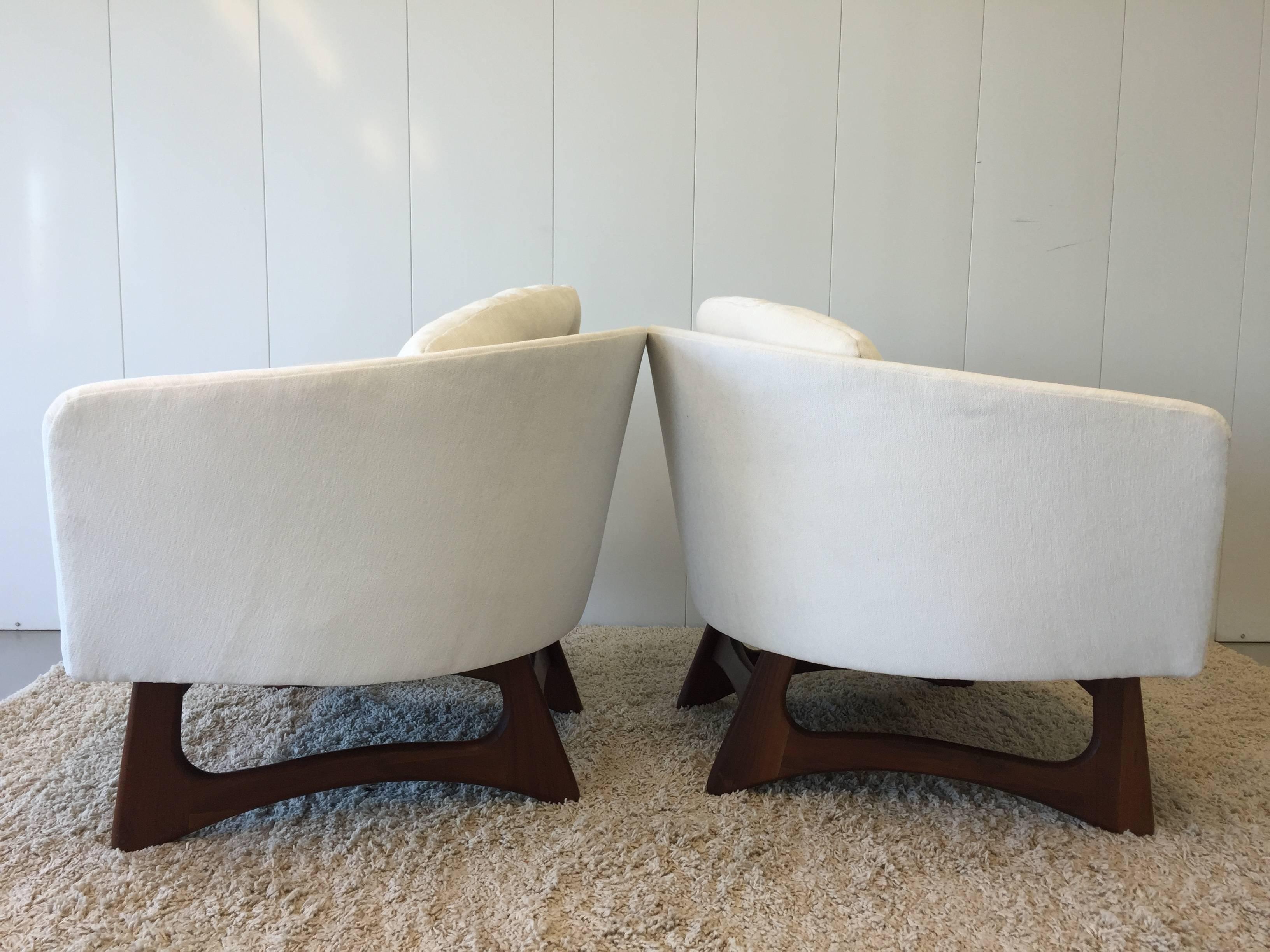 Foam Pair of Adrian Pearsall Club Chairs