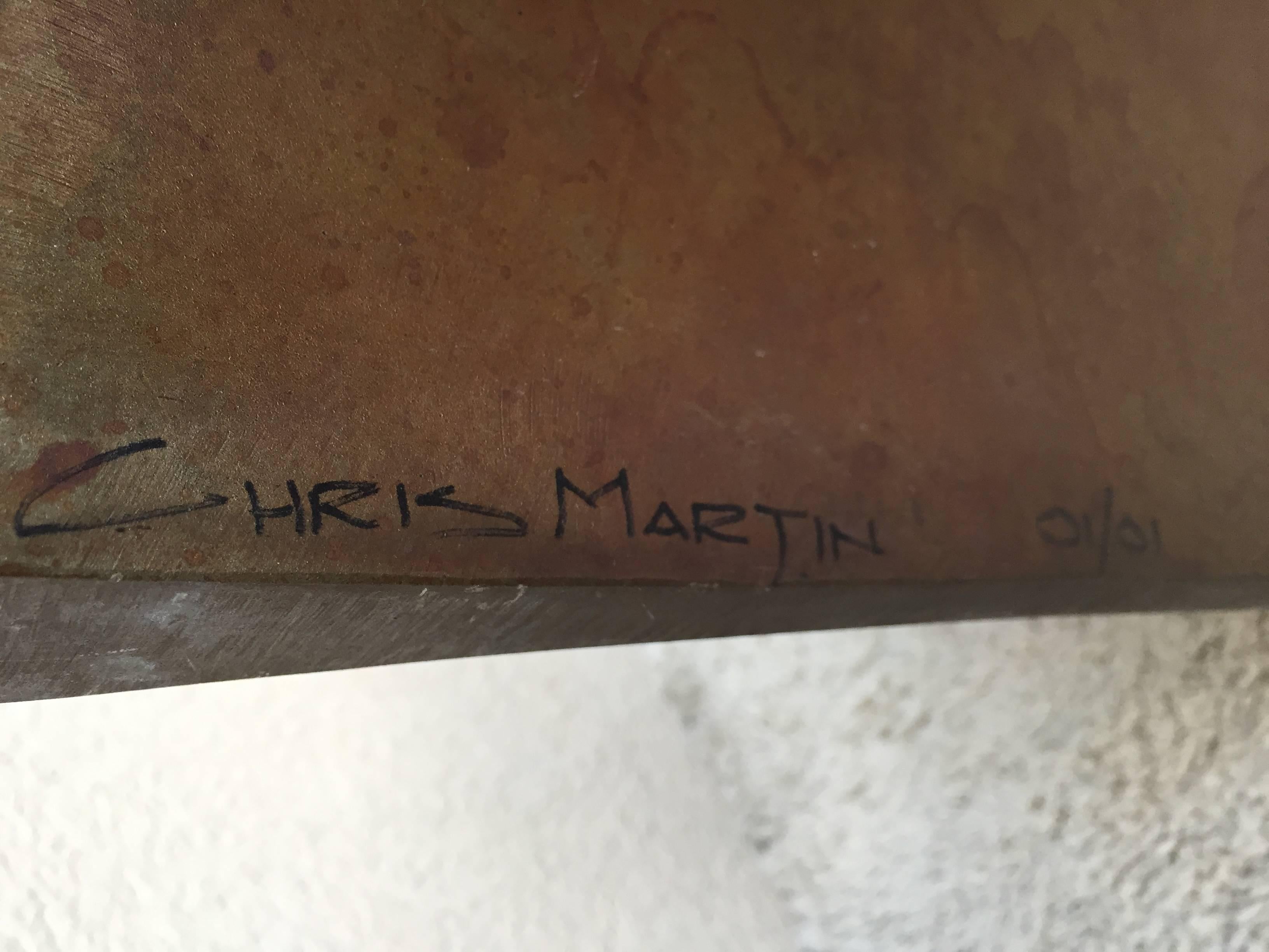 Steel Chris Martin Winged Bench