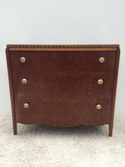 Art Deco French Burled Inlaid Dresser or Bureau
