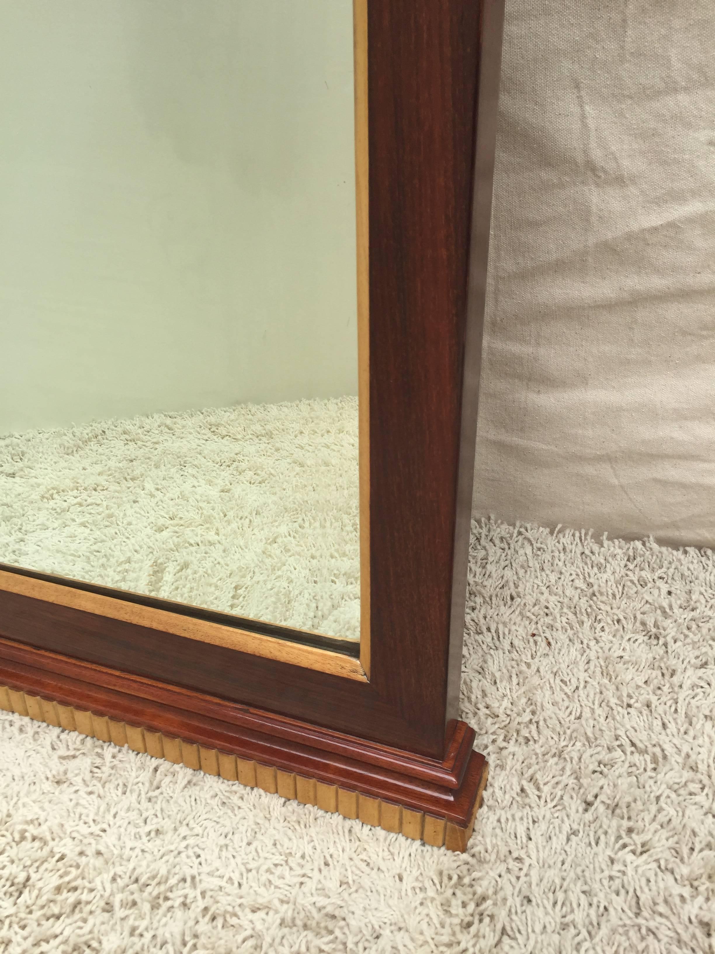 Art Deco French Beveled Mirror In Excellent Condition For Sale In Westport, CT