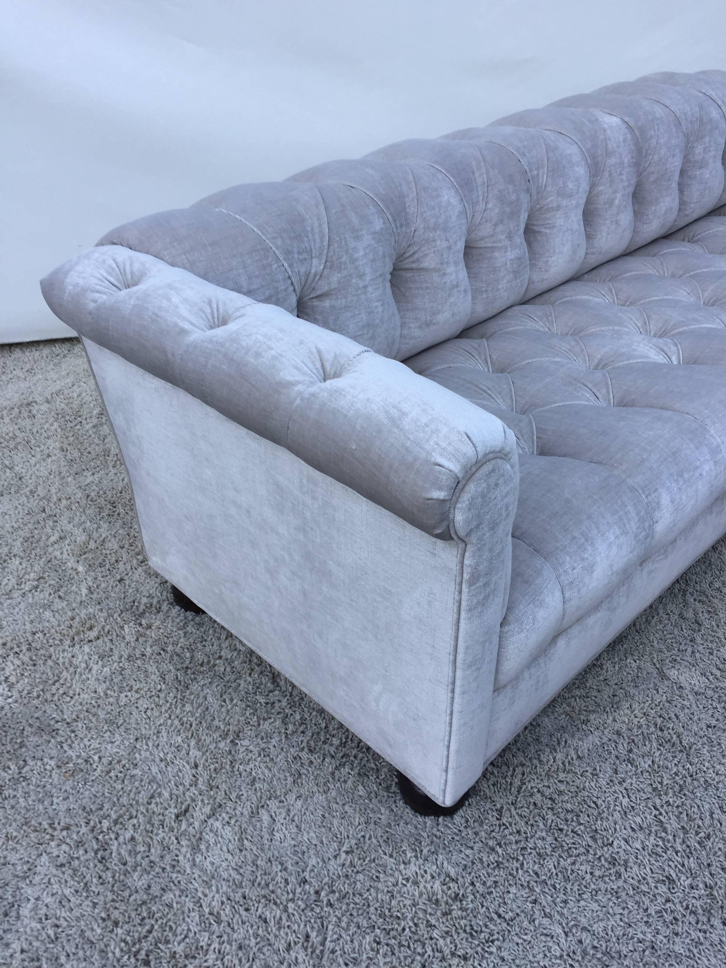 American Chesterfield Custom Sofa  Sally Sirkin Lewis  For Sale