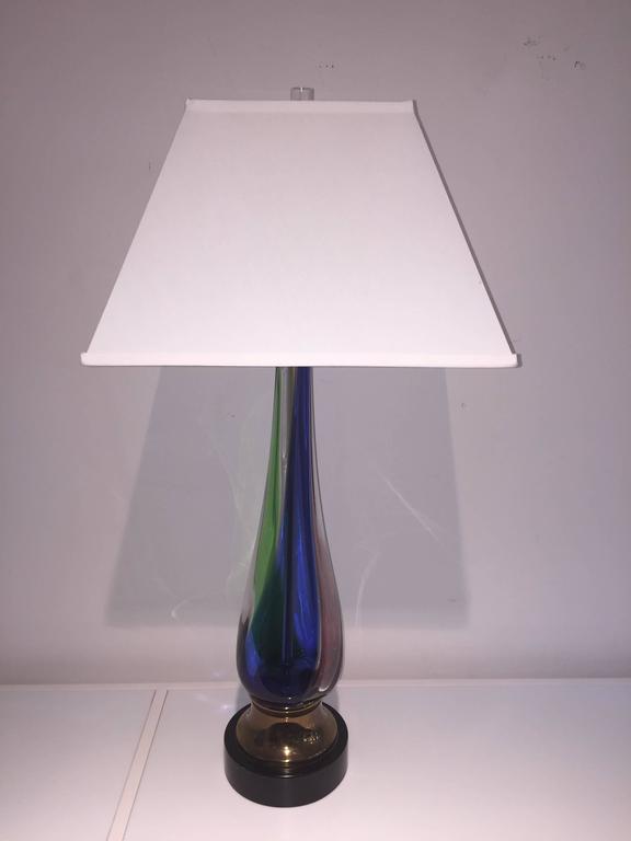 Pair of Murano Venetian Vintage Colored Glass Extra Large ...