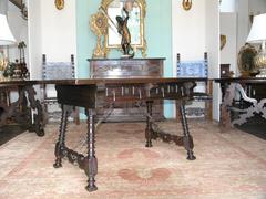 Spanish Trestle Table- 19th C.
