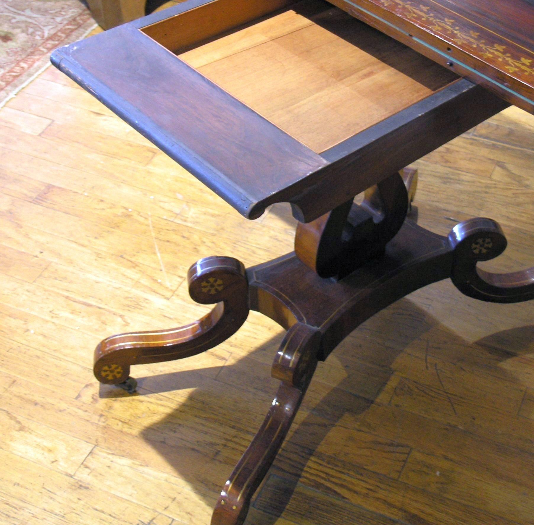 19th Century Rosewood Game Table 3