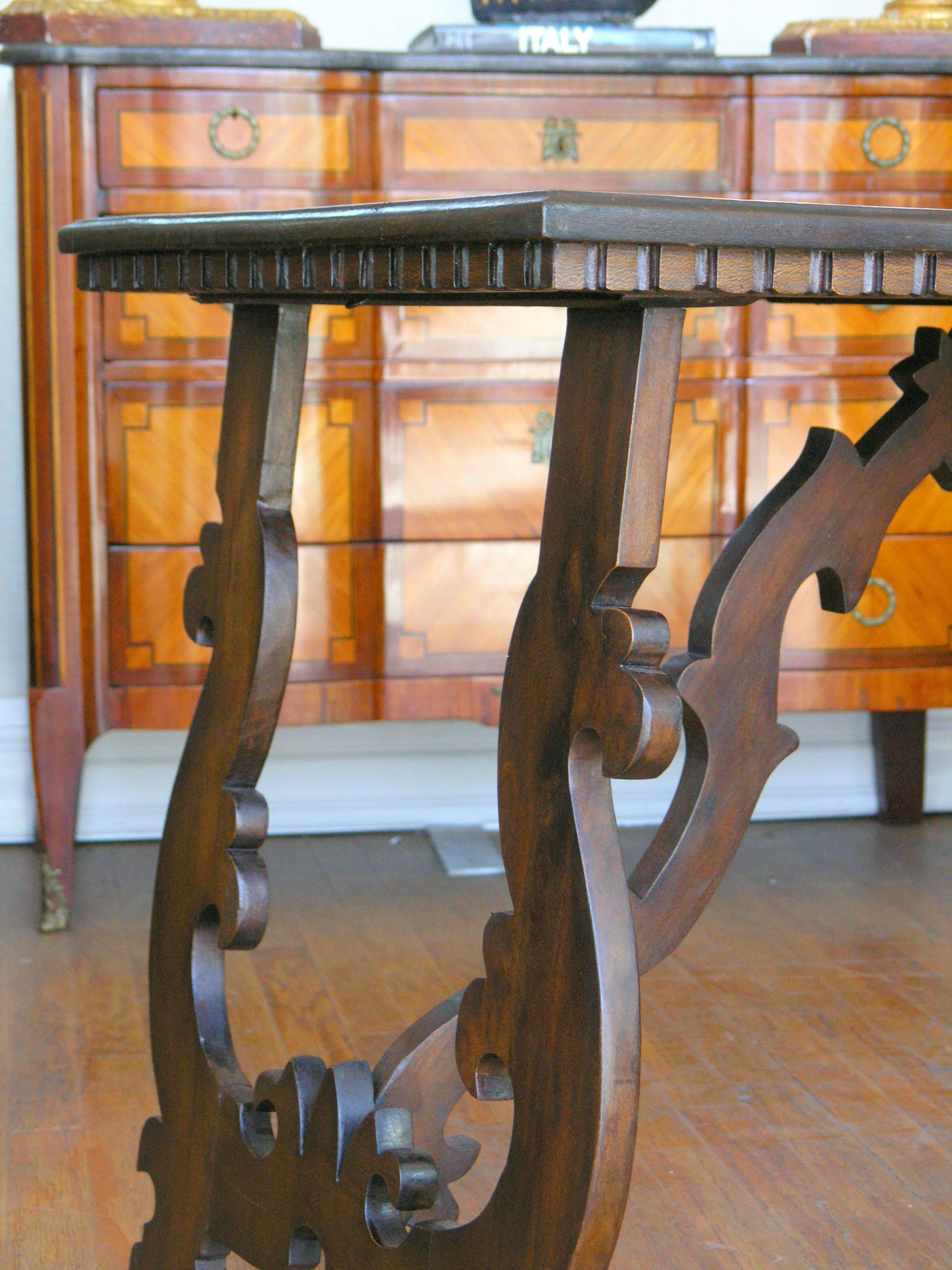 Italian 19th Century Florentine Trestle Table