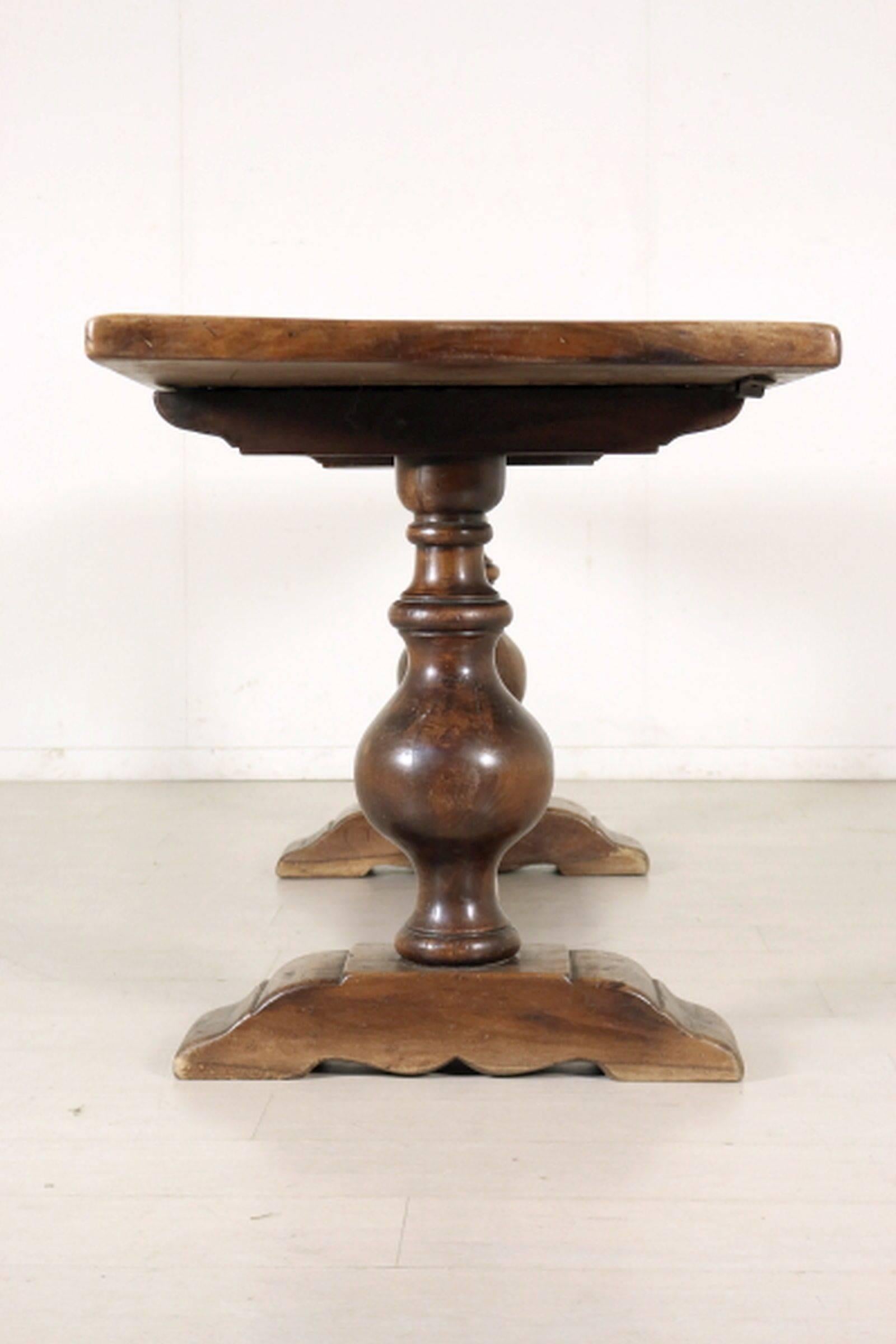 Carved Northern Italian Oak Table , 19th Century For Sale