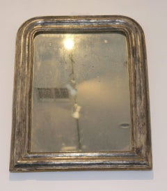 Louis Philippe Silver Giltwood Mirror