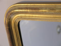 24-Karat Gold Leafed Louis Philippe Mirror