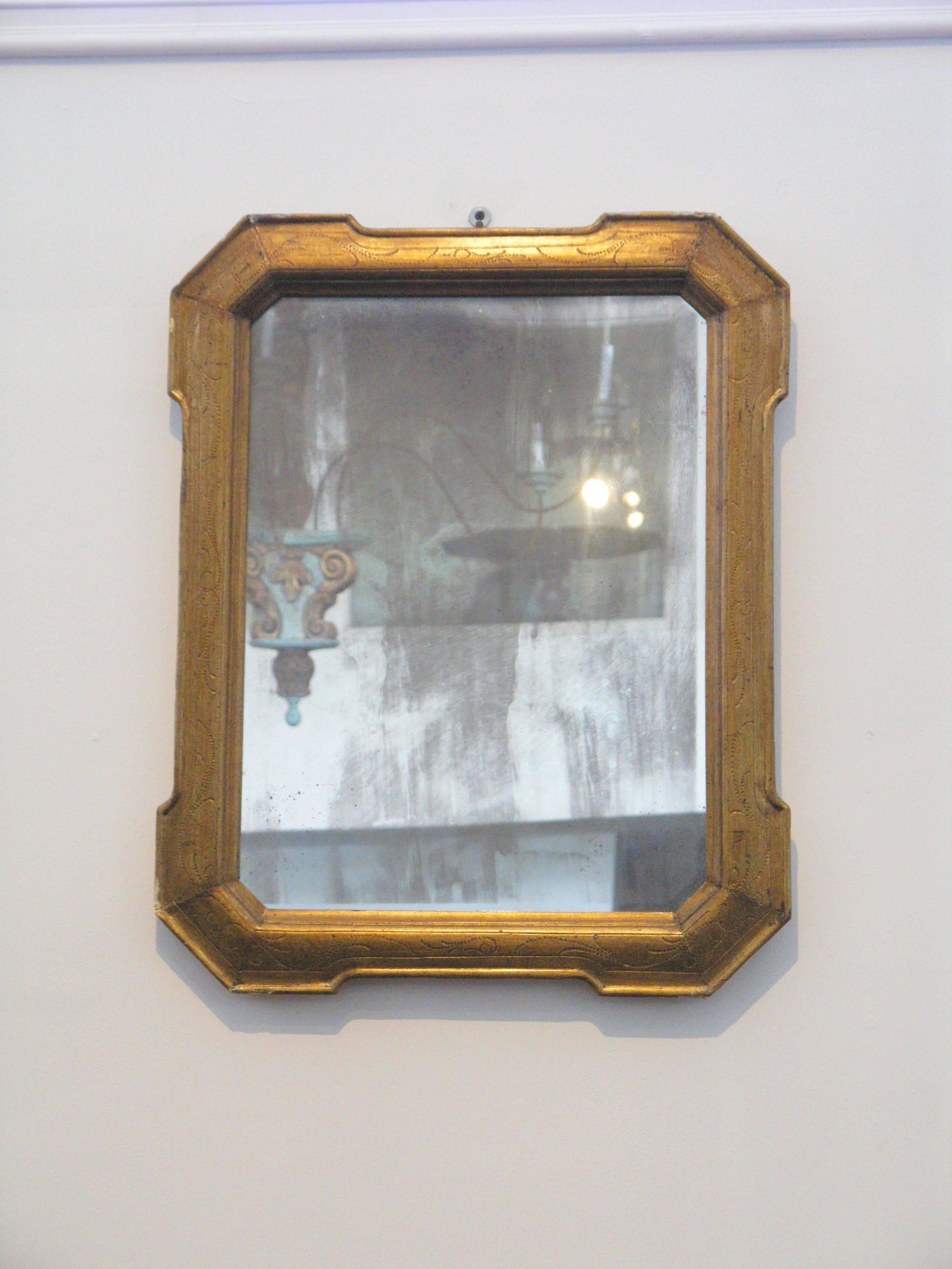 19th Century Louis Philippe Giltwood Mirror In Excellent Condition For Sale In Los Angeles, CA