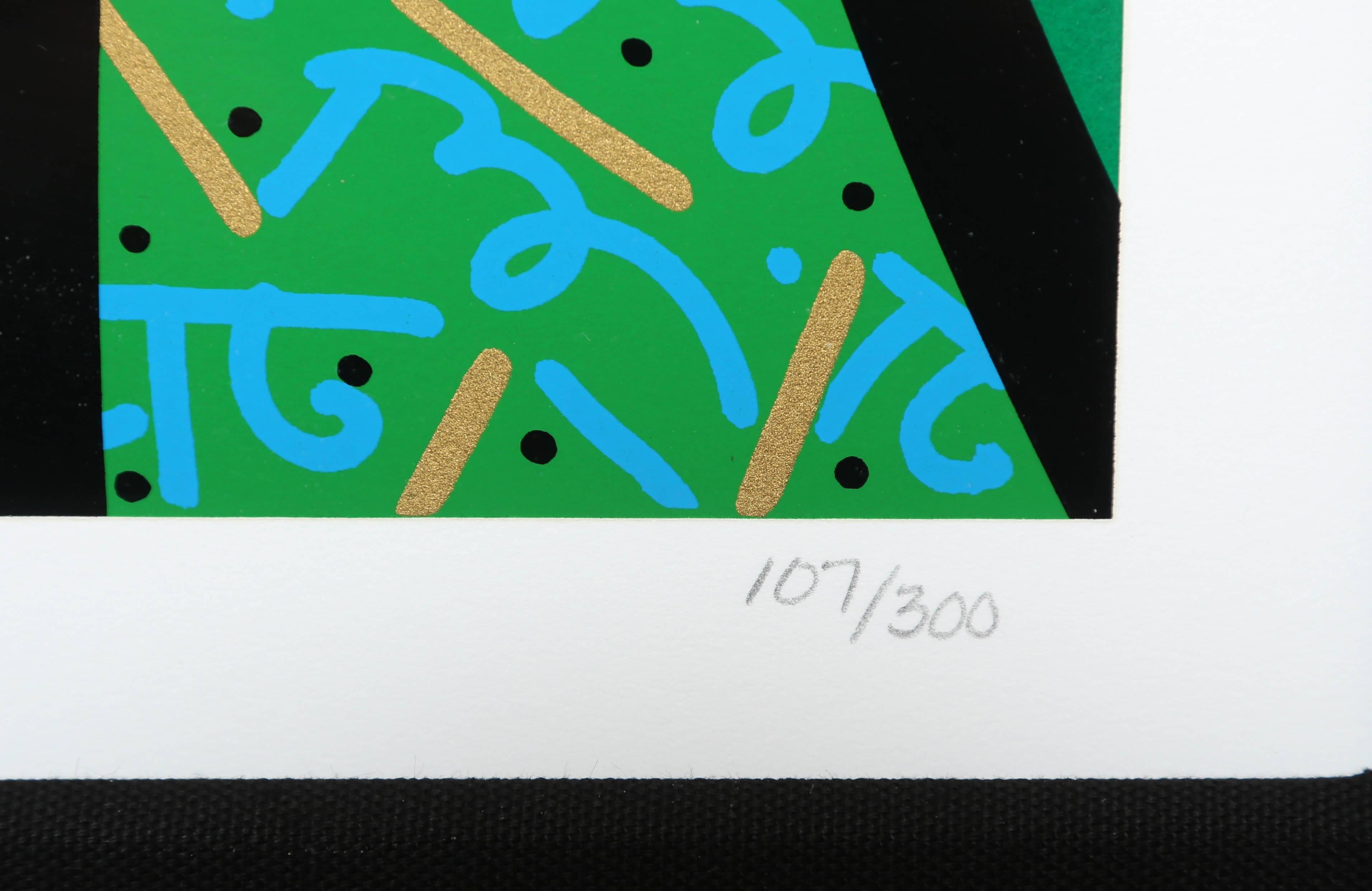 Contemporary Behind the Bushes, Limited Edition Art Serigraph by Romero Britto