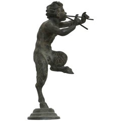 19th Century Antique Bronze Sculpture of Pan the Mythological God