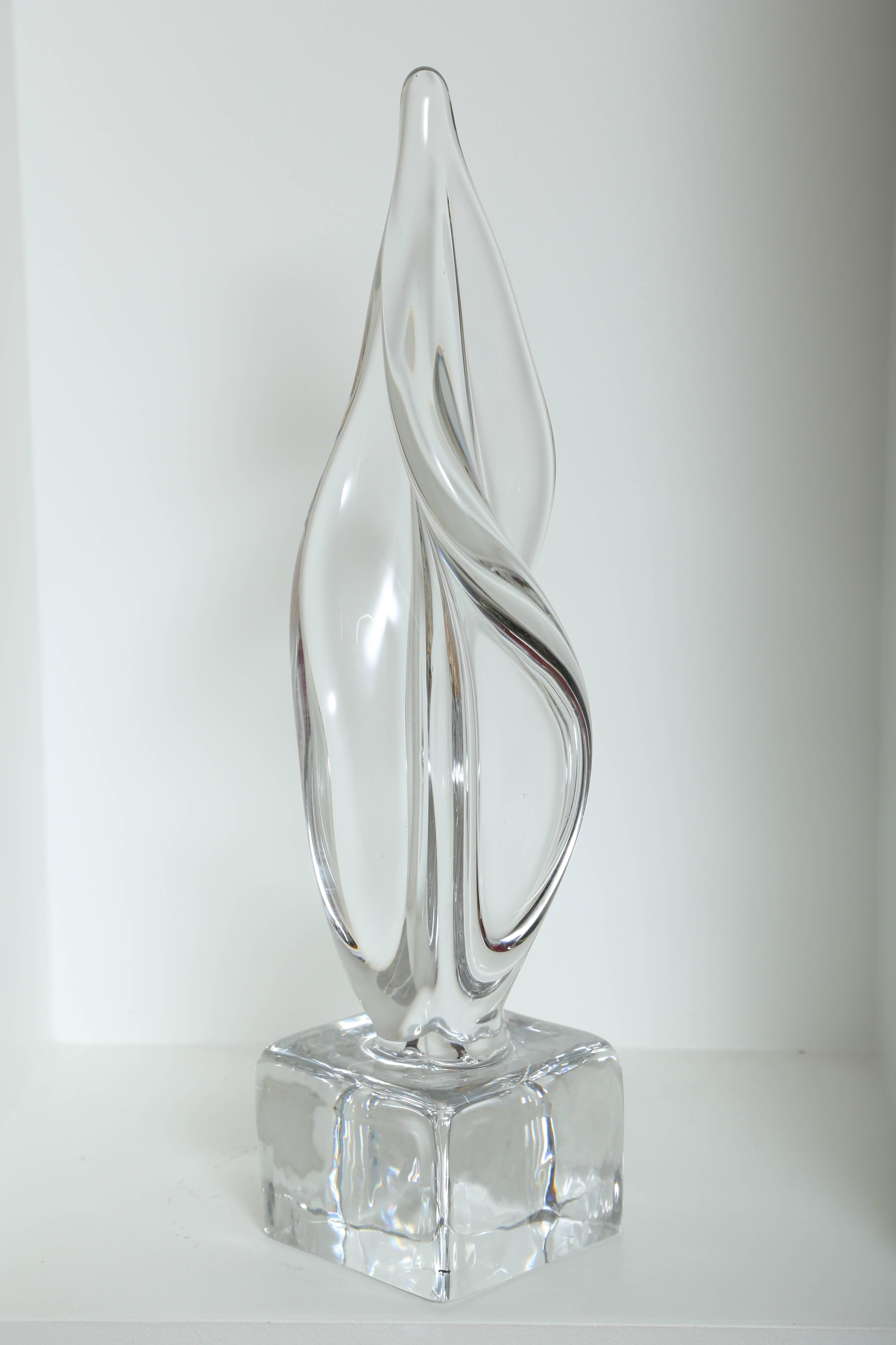 Mid-Century Modern Italian Mid Century Modern Abstract Sculpture in Murano Glass