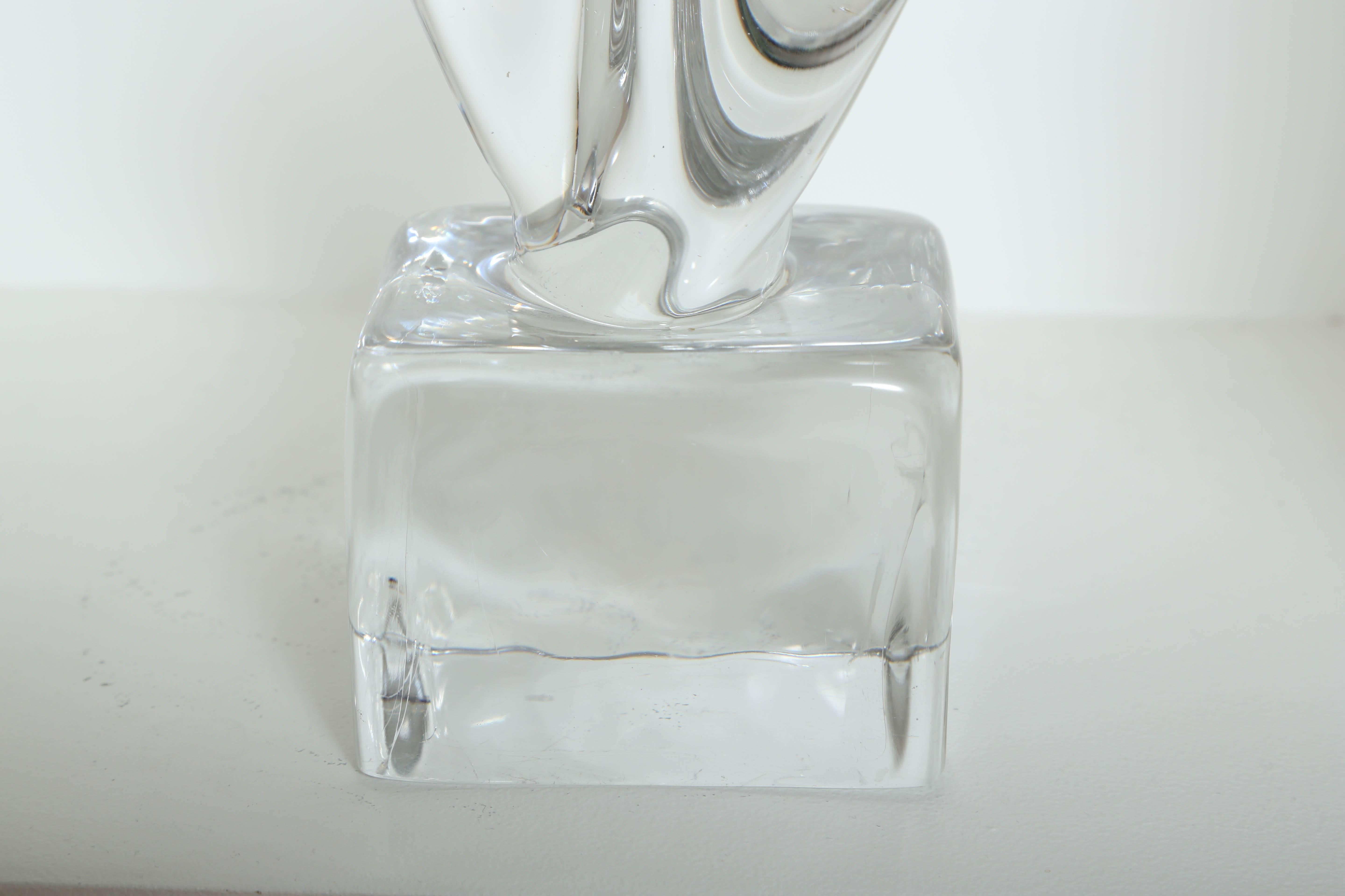 Italian Mid Century Modern Abstract Sculpture in Murano Glass 2
