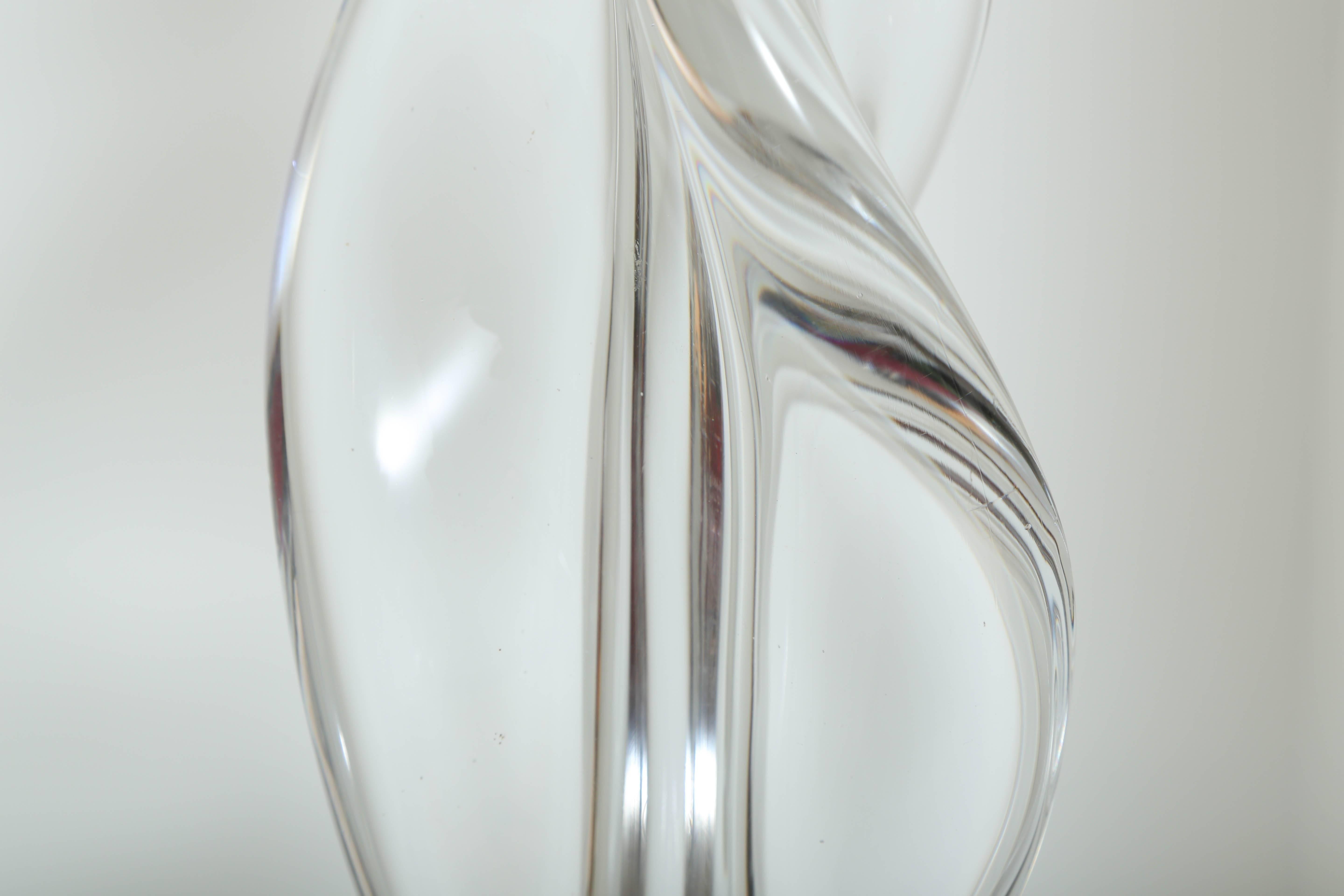 Italian Mid Century Modern Abstract Sculpture in Murano Glass 3
