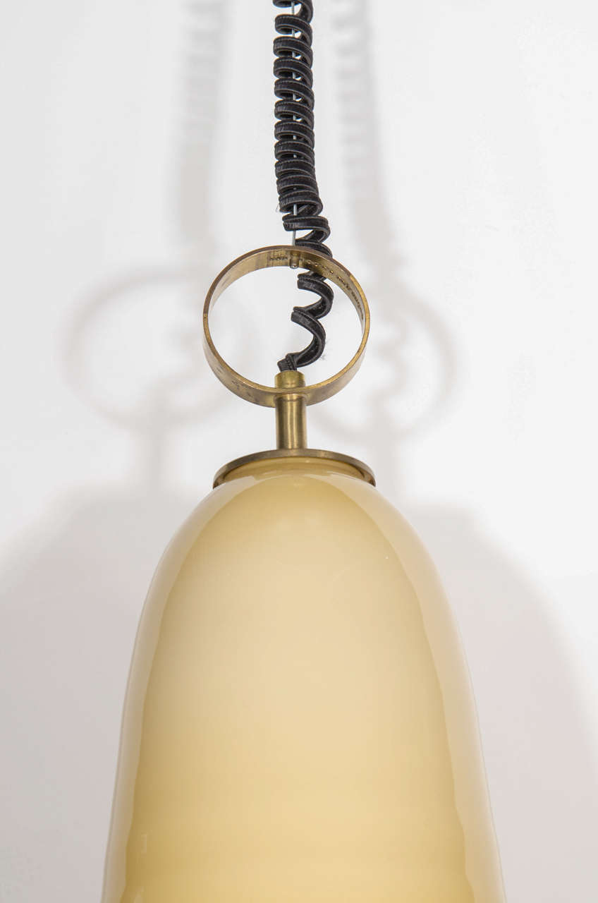 Mid-20th Century Mid-Century Murano Glass Large Pendant Chandelier by Seguso, c. 1960's For Sale