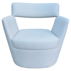 Used Modernist Armchair in Woven Outdoor Fabric by Pierre Frey