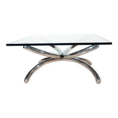 Italian Mid-Century Modern Coffee Table with Sculptural Base Design