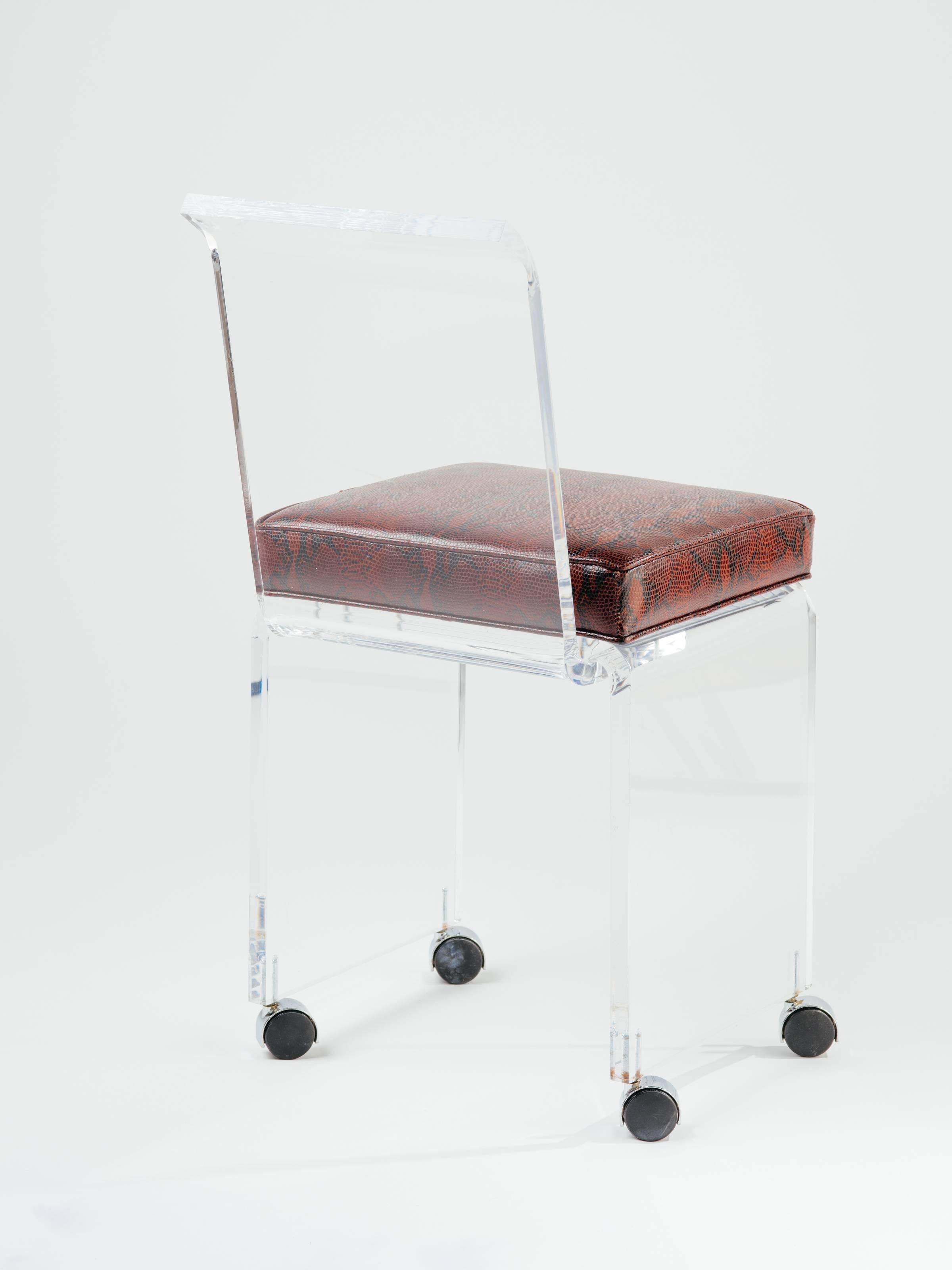 mid century modern vanity stool