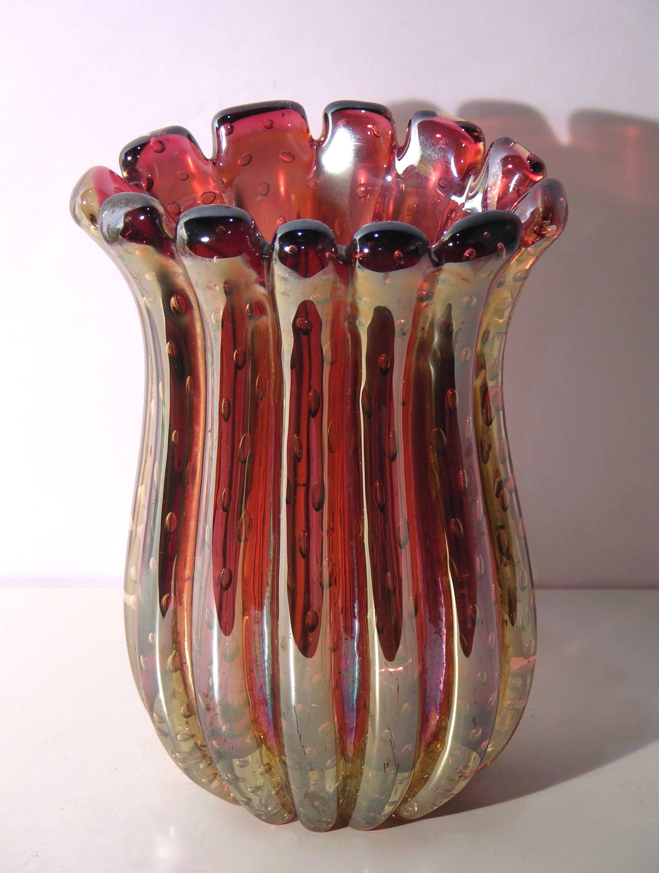 iridescent vases vintage