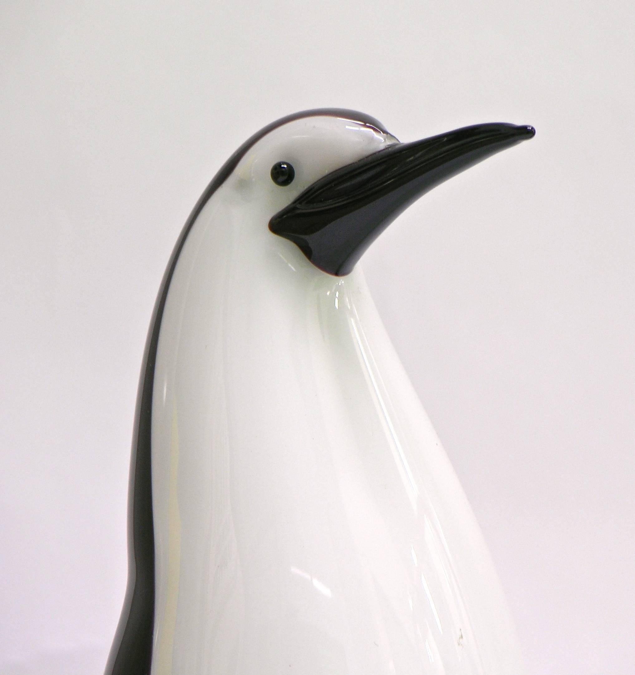 Formia 1990 Family of Three Murano Glass Penguins 1