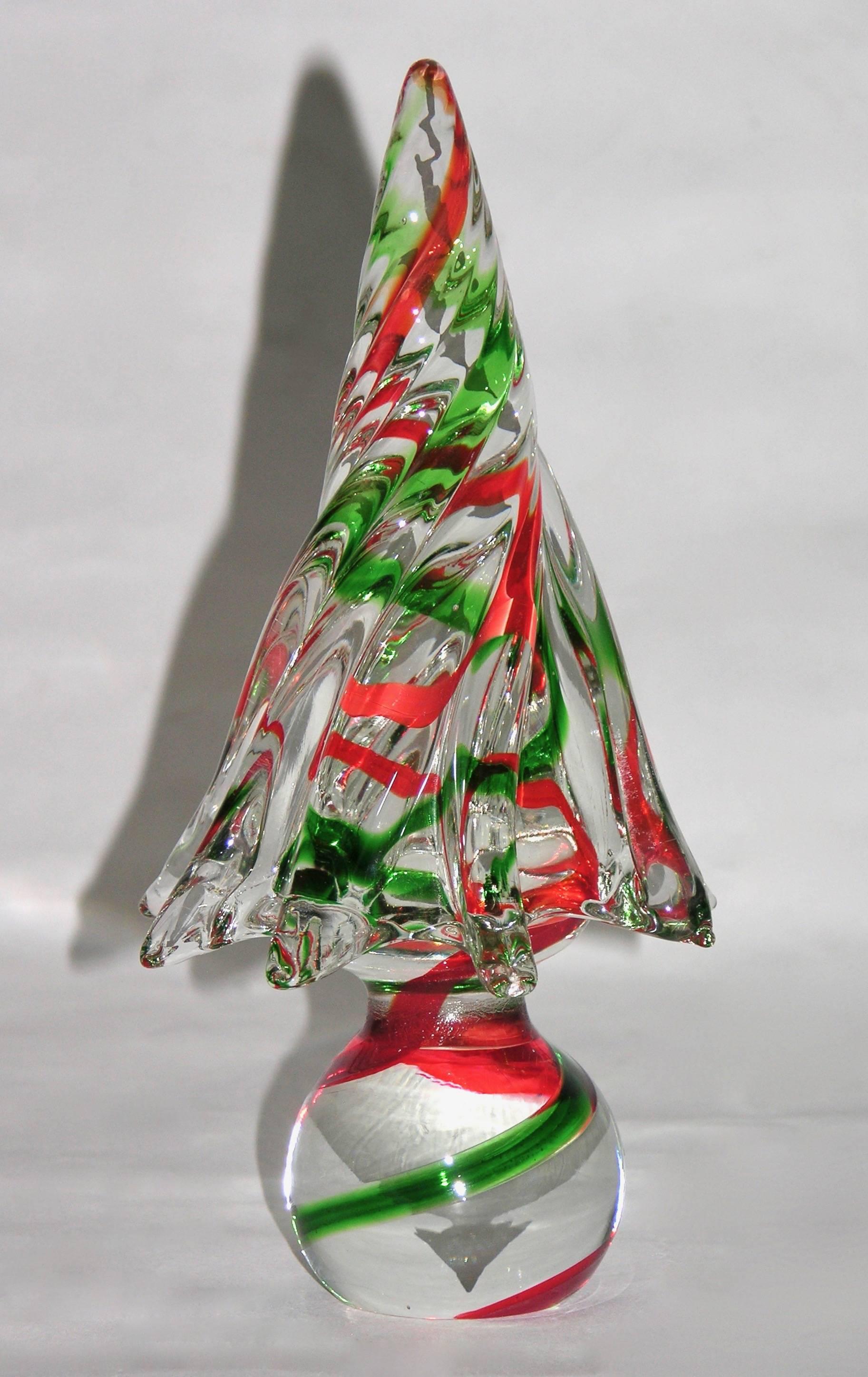 vintage murano glass christmas tree