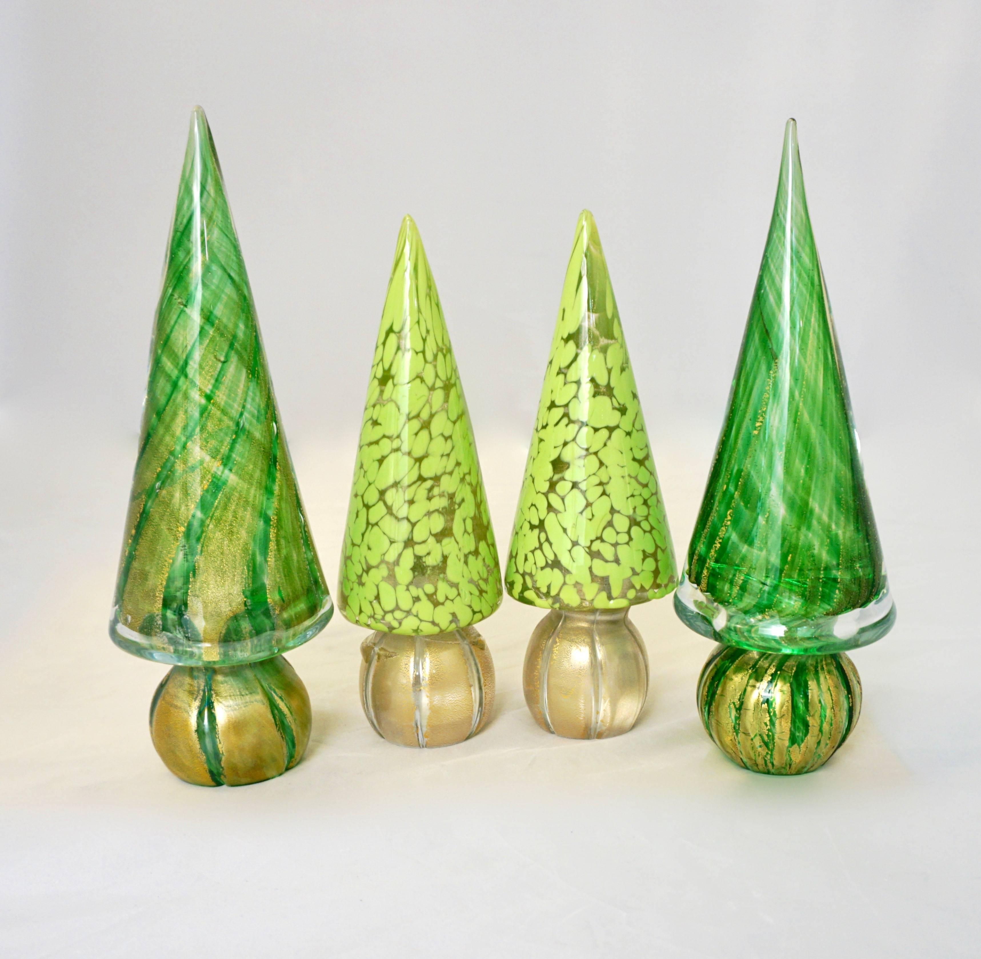 murano glass christmas trees for sale