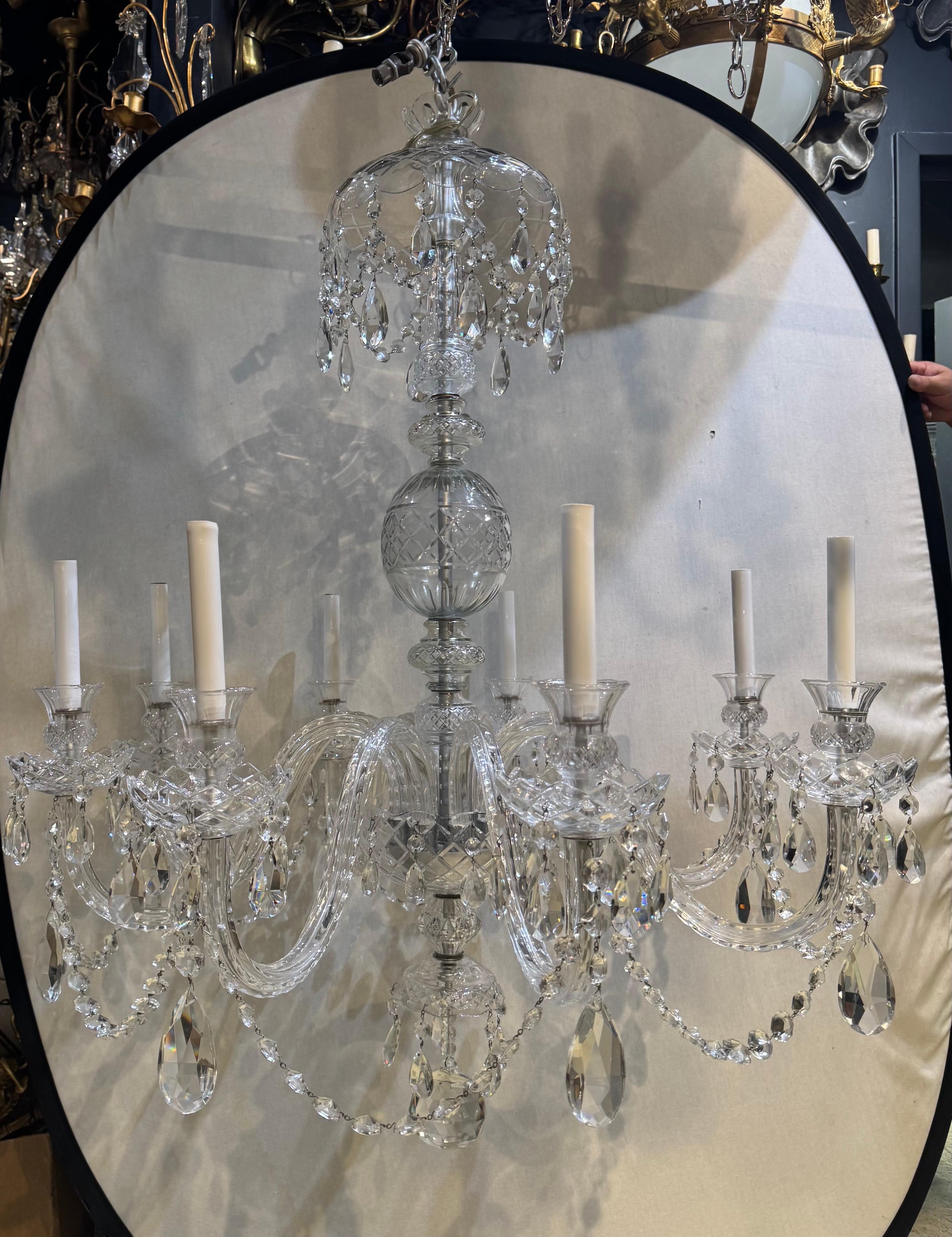 1930’s Crystals Chandelier For Sale 3