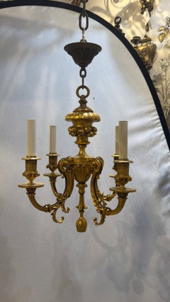 Gilt bronze chandelier