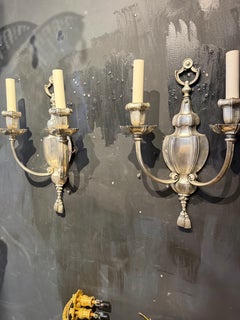 Silver plated Caldwell sconces