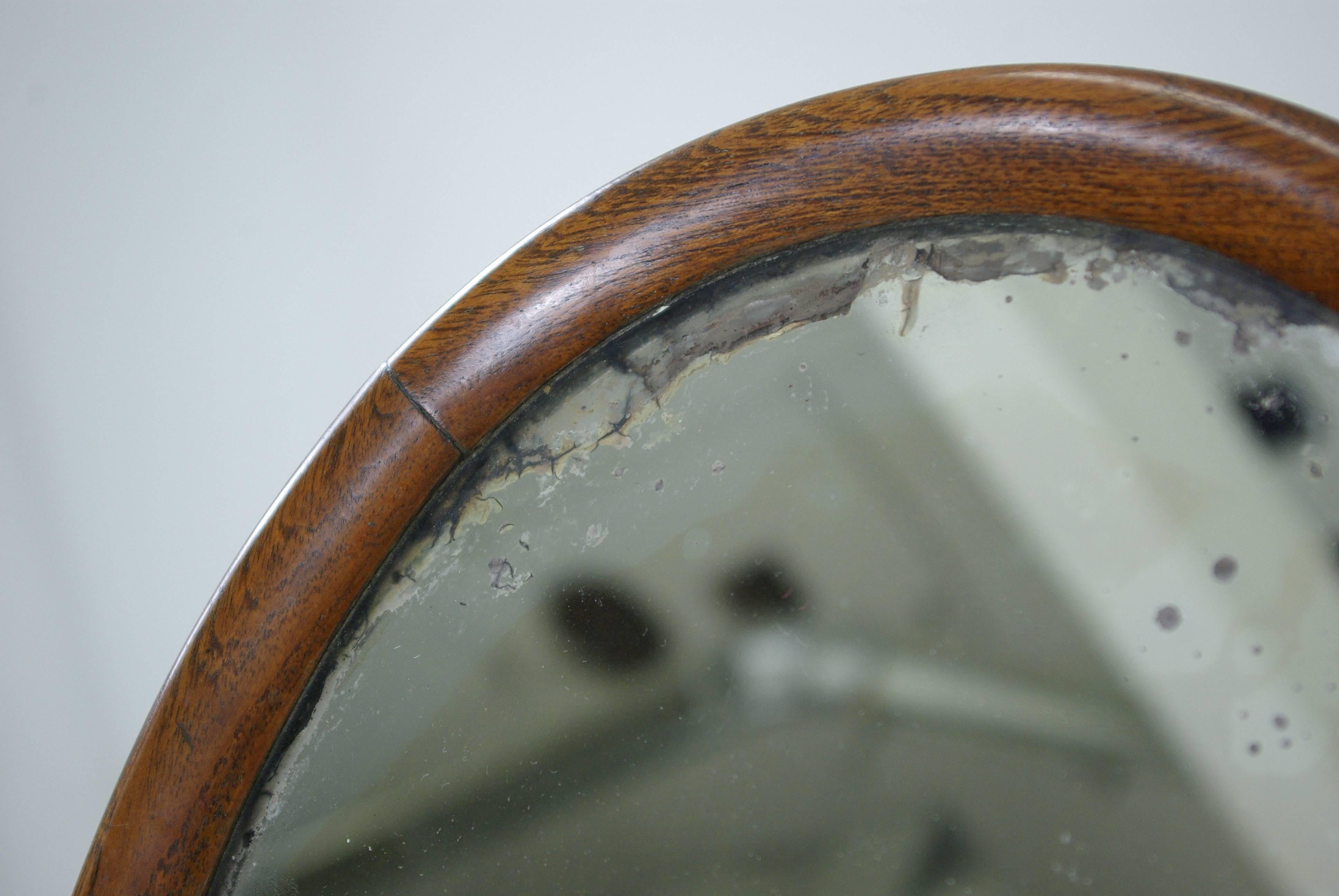 Antique shaving mirror, Dressing Mirror, Carved Tripod Base, Scotland 1870, B282 In Good Condition In Vancouver, BC