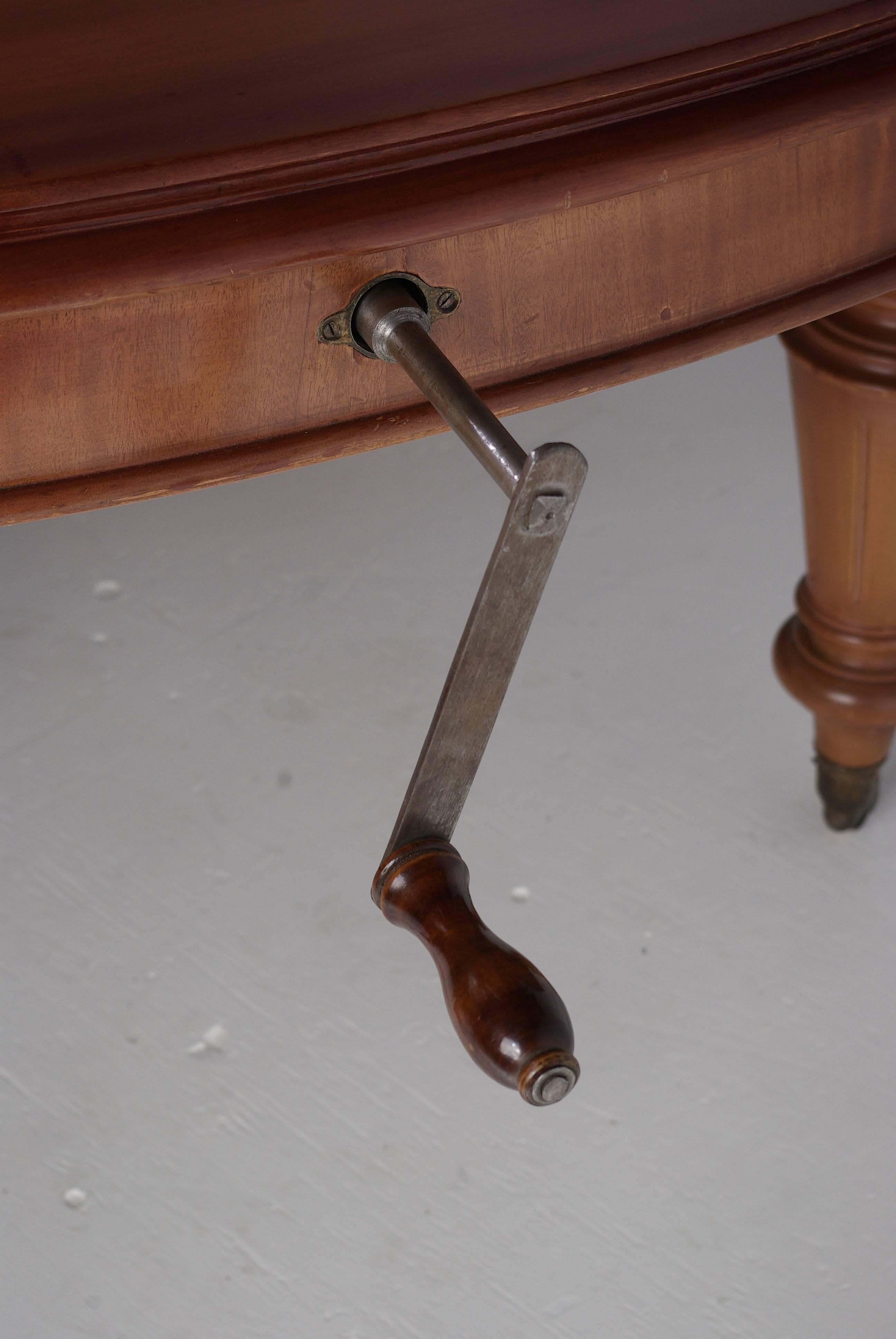 mahogany oval dining table