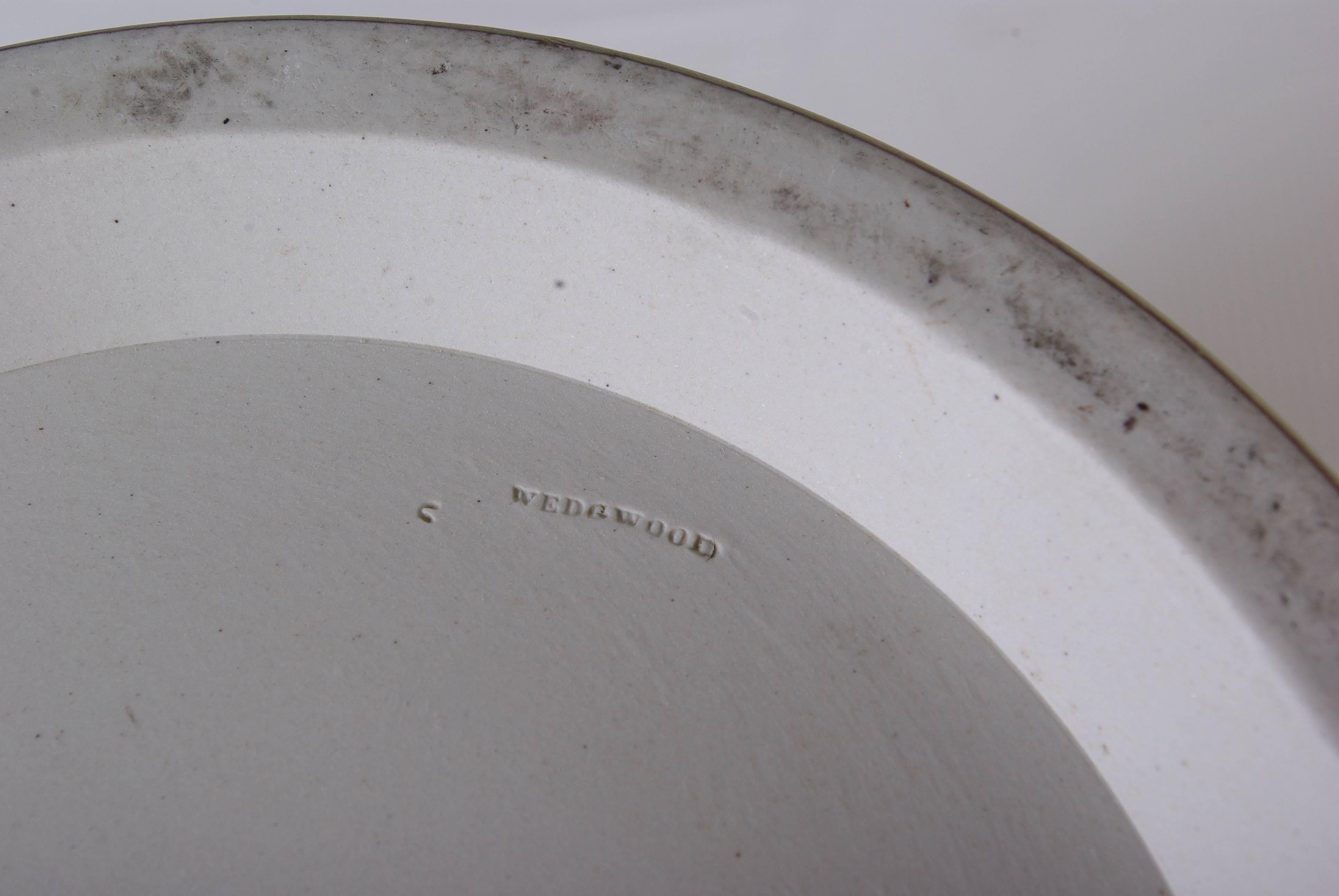 B383G large Wedgewood Jasperware jardiniere planter, white over green,
England,
1891-1909.
Marked on underside 