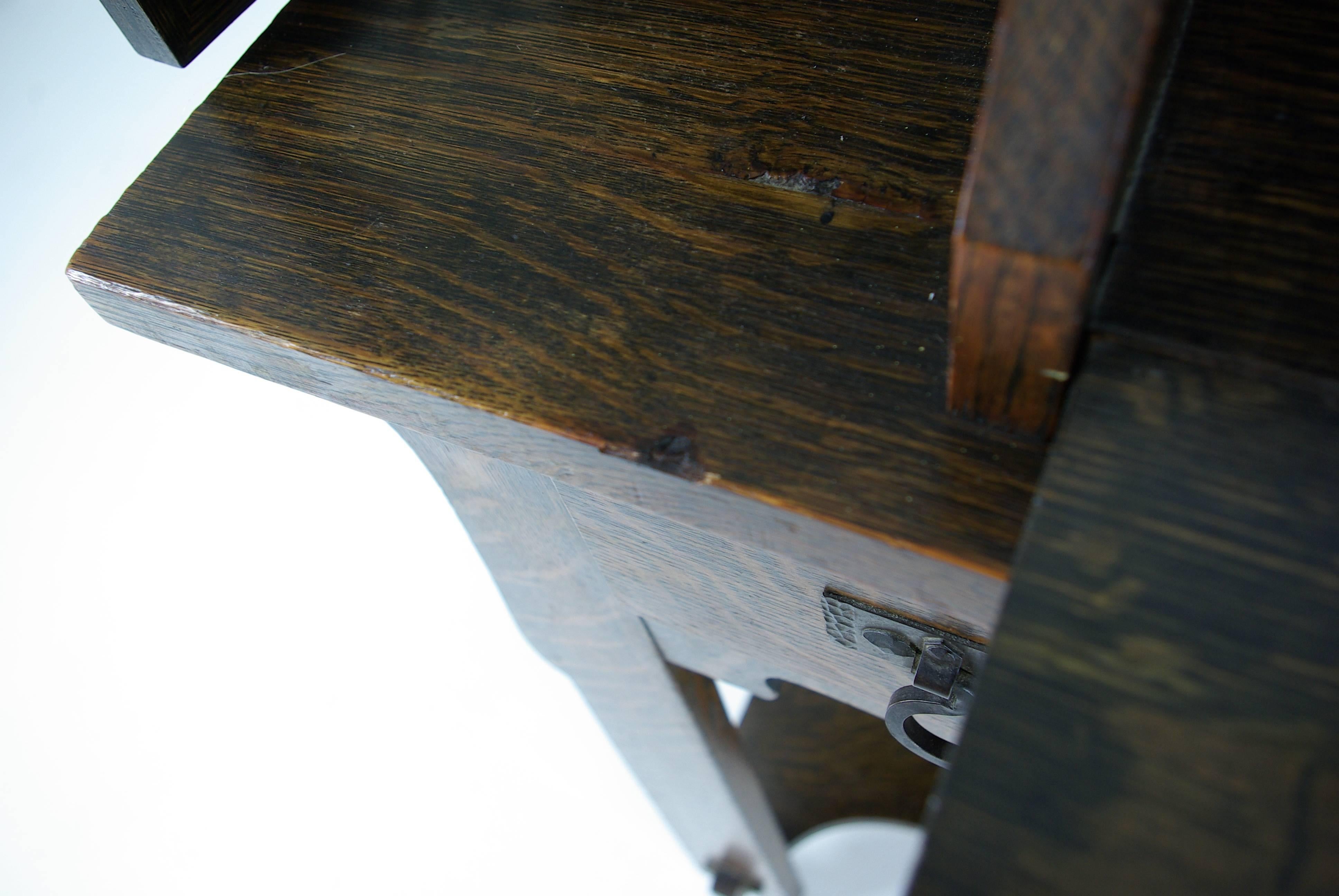 arts and crafts secretary desk