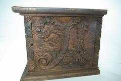 B323 18th Century Italian Cassone Chest, Hand-Carved, Pine Wedding Chest