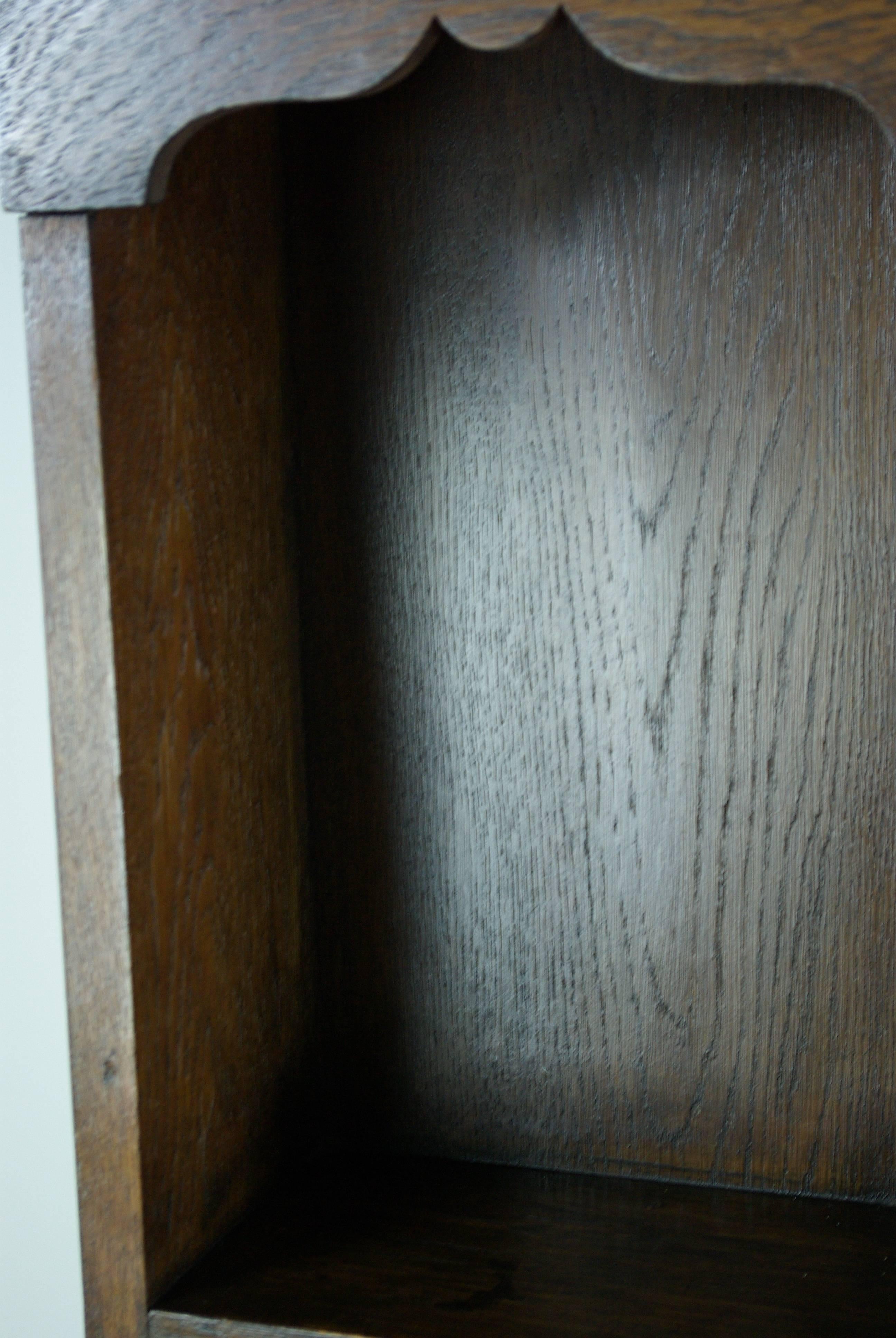 Antique Scottish Oak Welsh Dresser, Sideboard, Buffet with Plate Rails 2