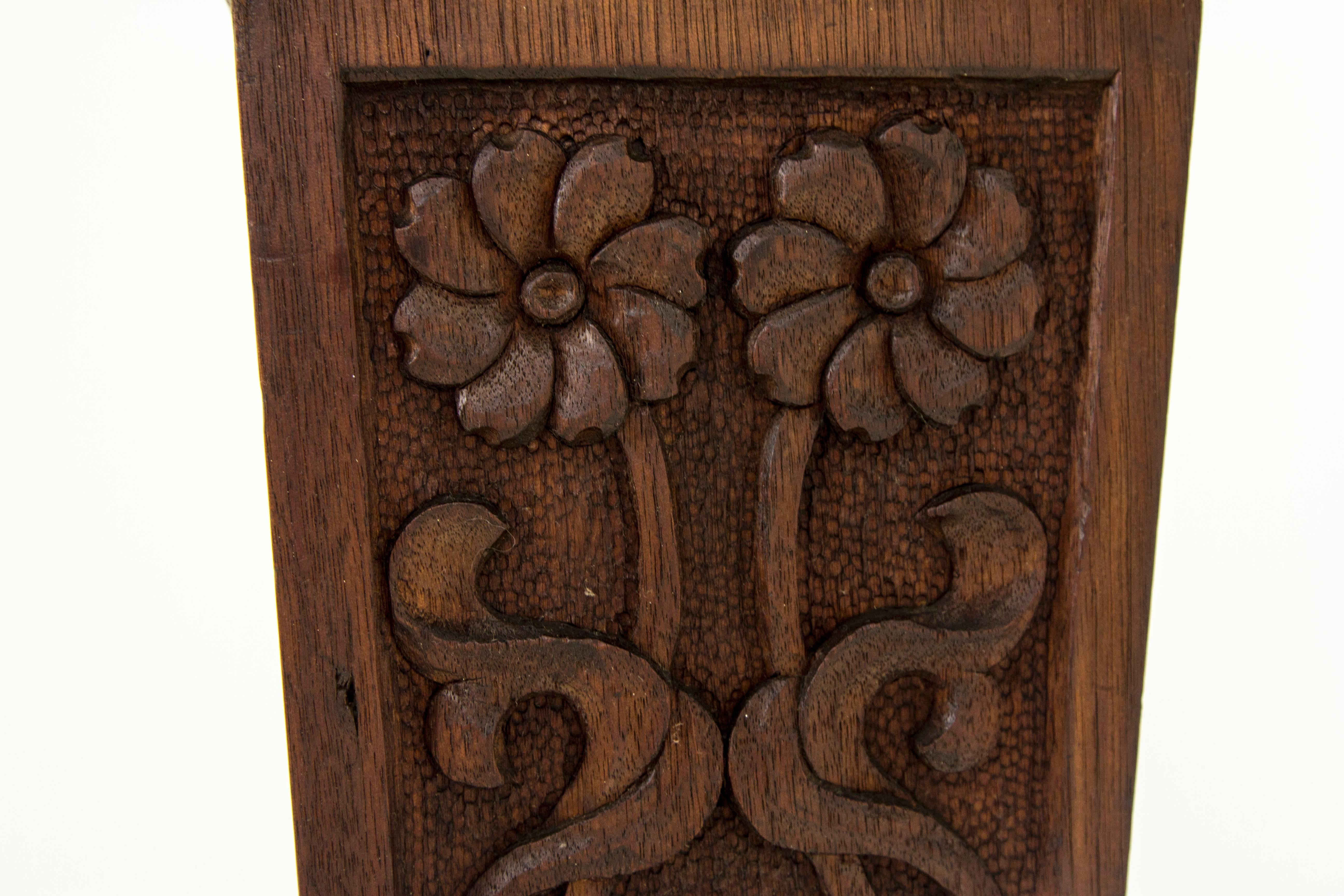 Late 19th Century Mahogany Plant Stand, Carved Pedestal Stand, Scotland 1870  REDUCED!!!!