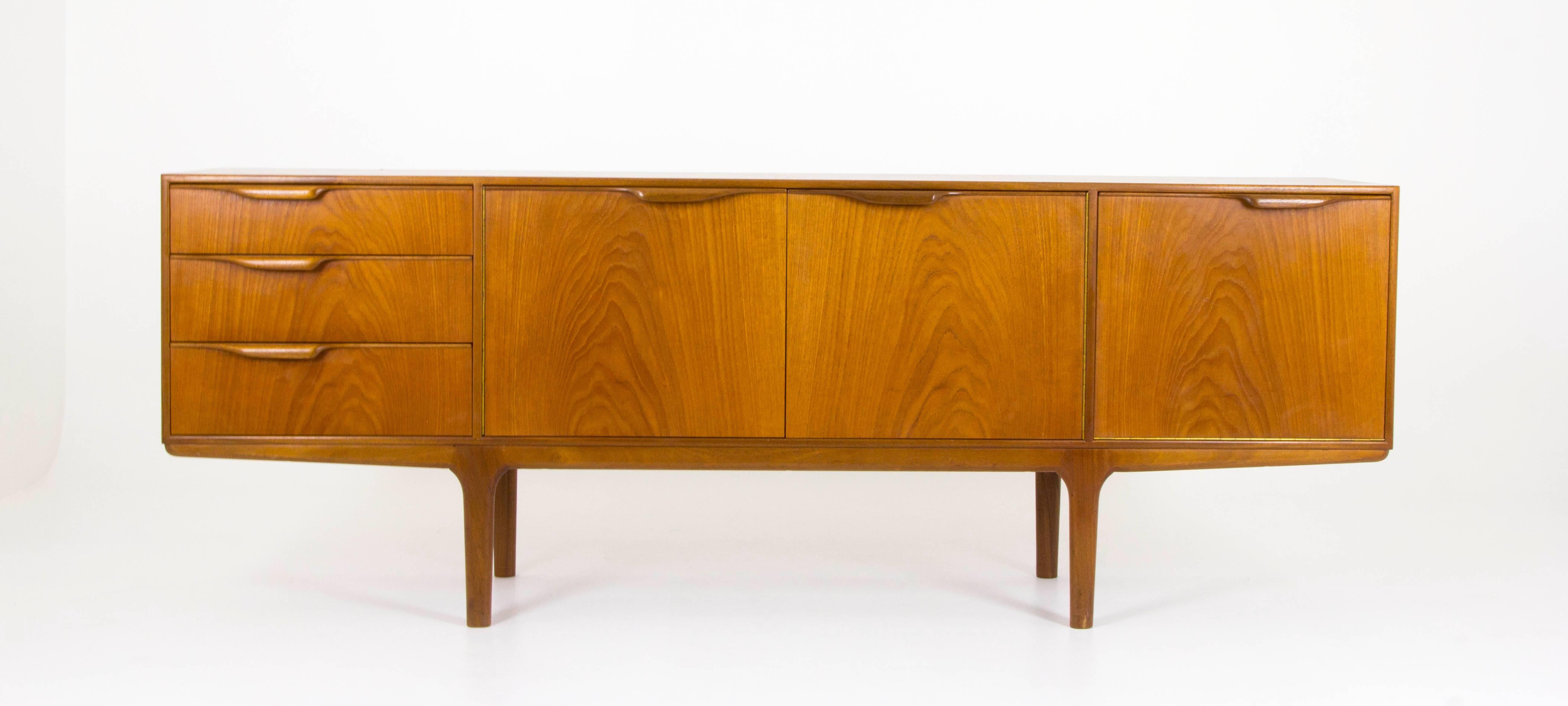Mid-Century Modern Teak Credenza, Sideboard, Console by A.H. McIntosh In Excellent Condition In Vancouver, BC
