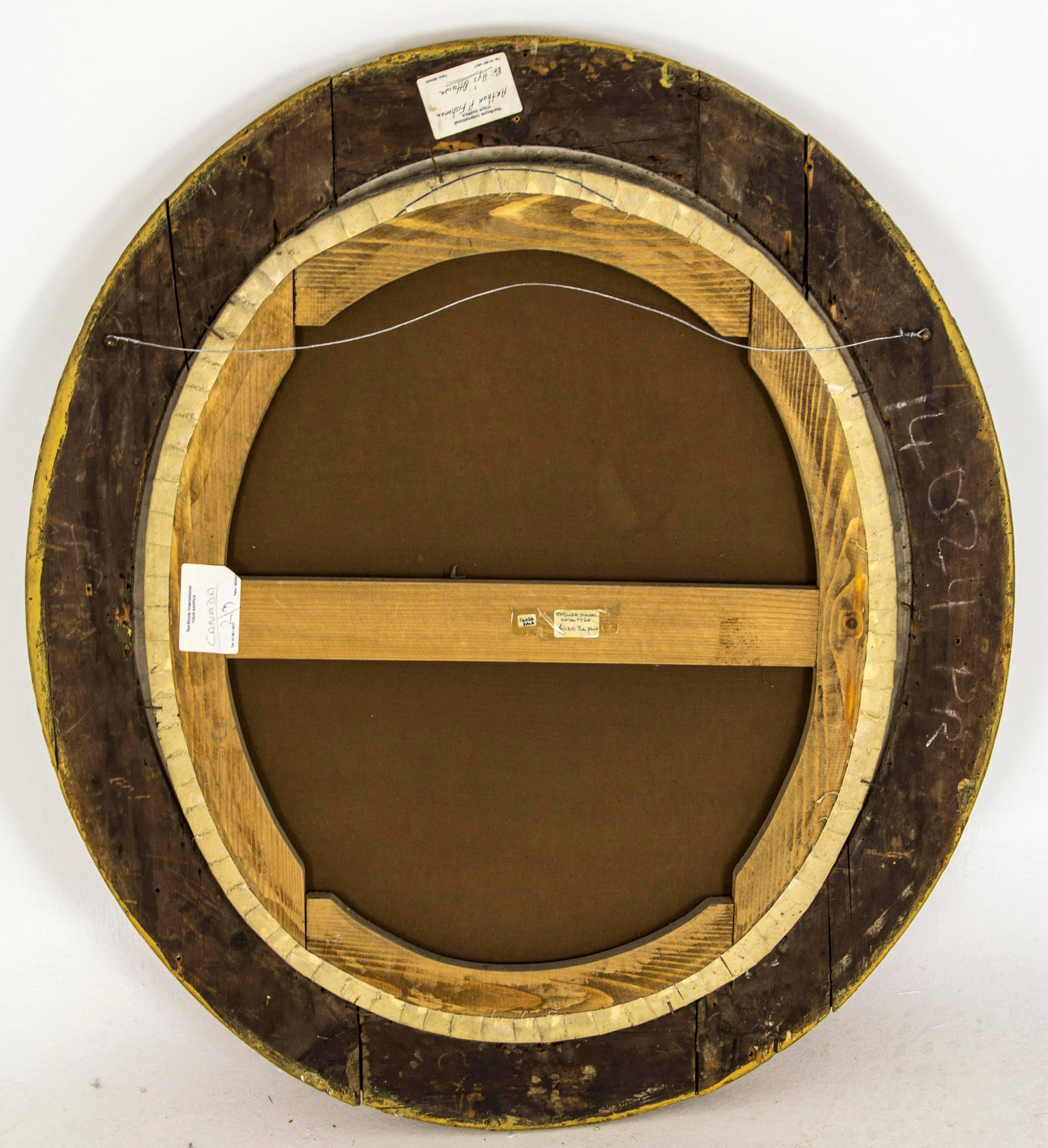 English 18th century, 1720
Oil on canvas, laid on canvas
Unsigned
Original oval frame with some damage
Provenance Hys Restaurant (Ottawa)

Was $1650 now $875!

B640A. Oil 25
