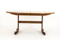 Mid-Century Modern Teak Extending Oval Dining Table by Gplan