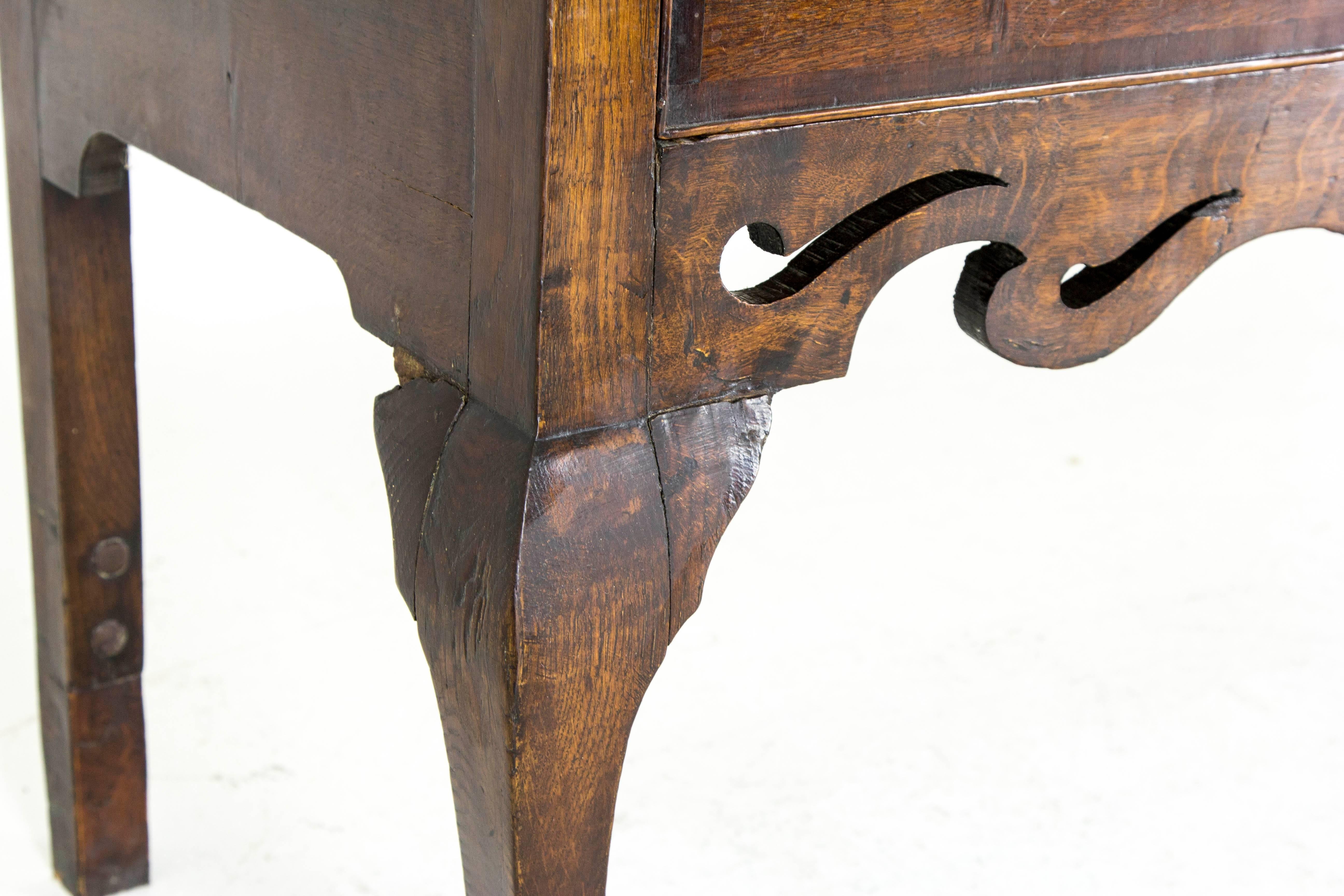 B613 Antique English 18th Century Oak Welsh Dresser with Three-Shelve Plate Rack 1