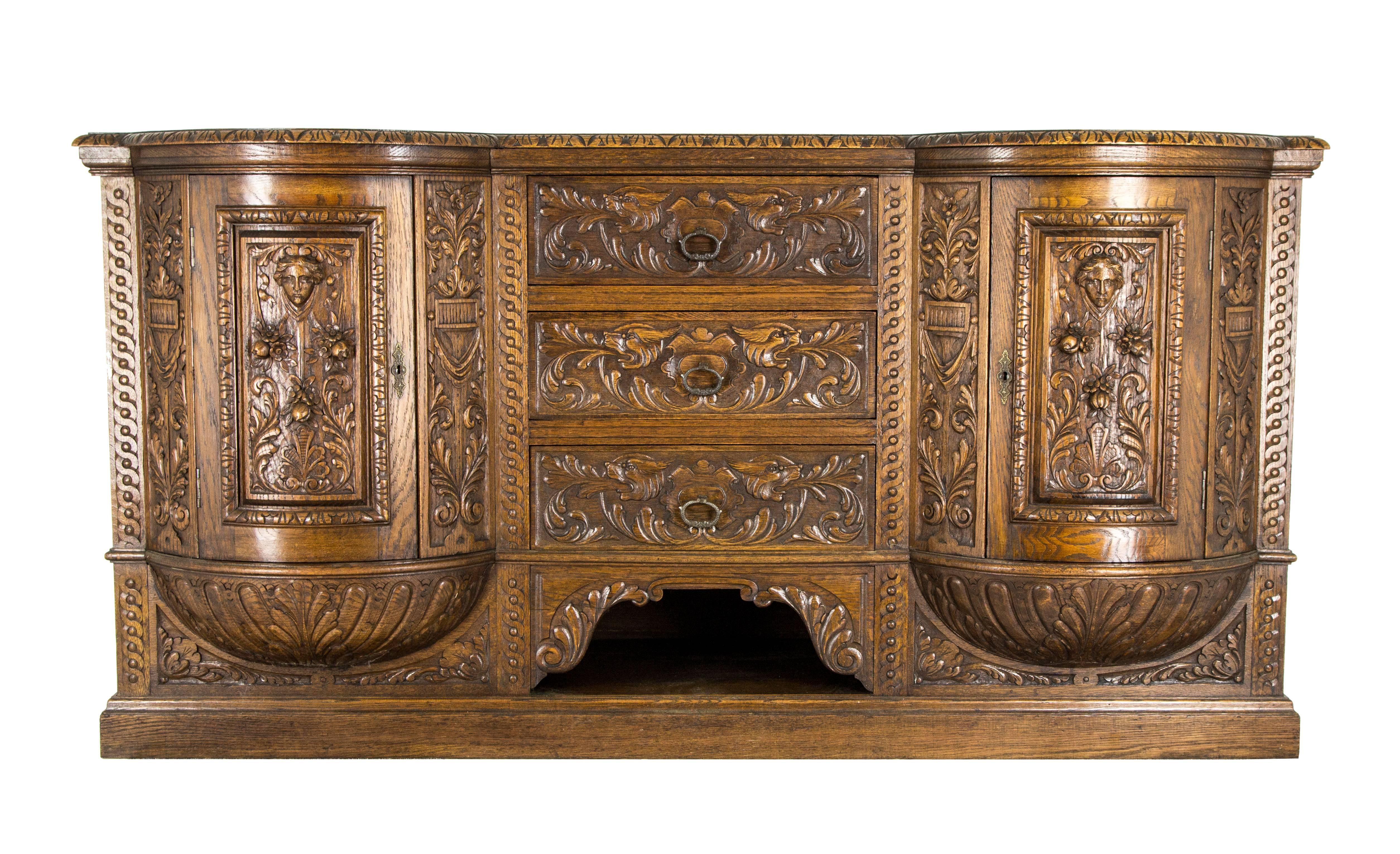 carved sideboard buffet