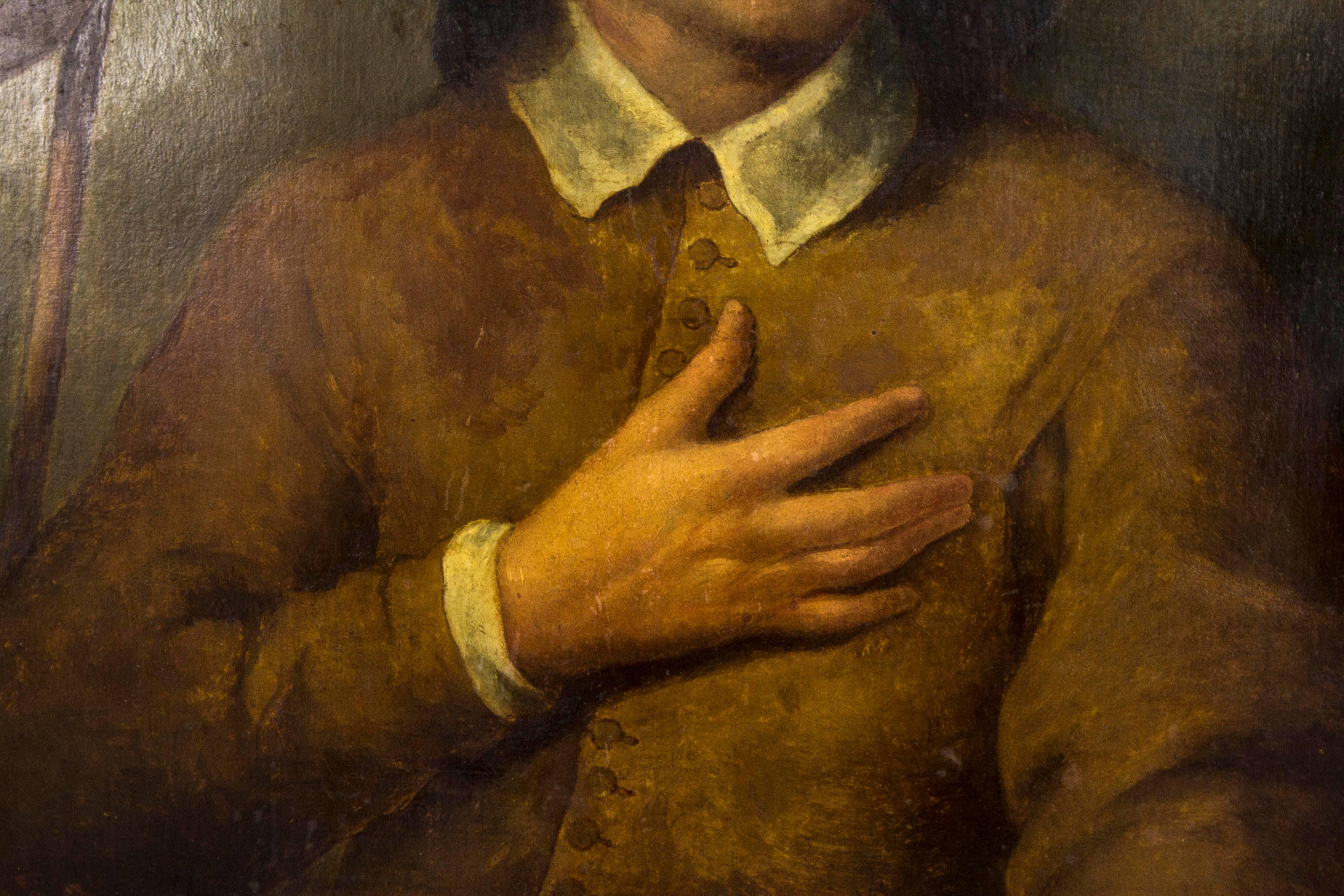 18th Century and Earlier After Pierter Van Der Plas Dutch Portrait of a Gentleman