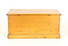 Blanket Box Pine Chest Victorian Coffer