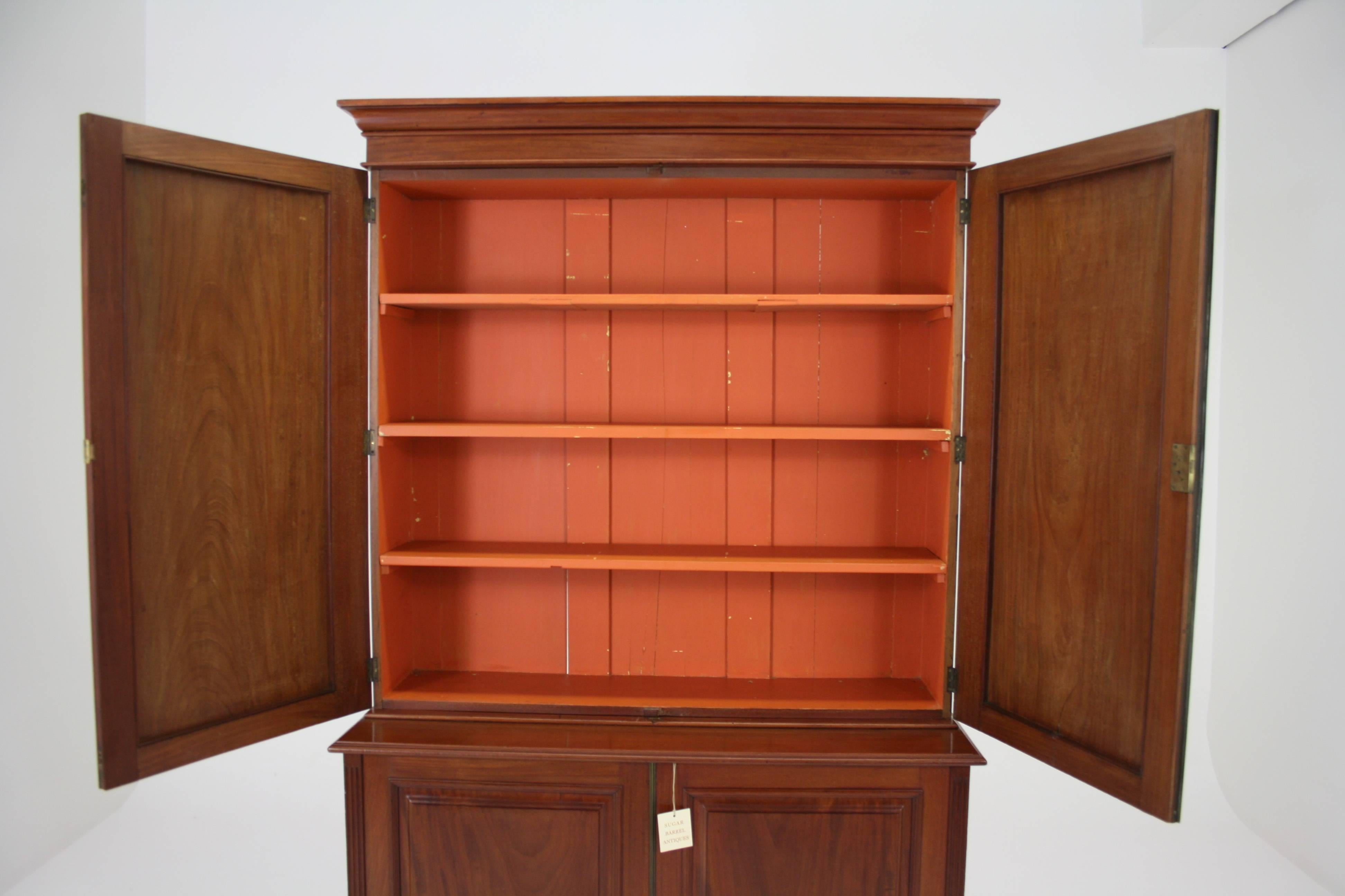 Victorian Office Cabinet Antique Bookcase Antique Mahogany Postal Cabinet