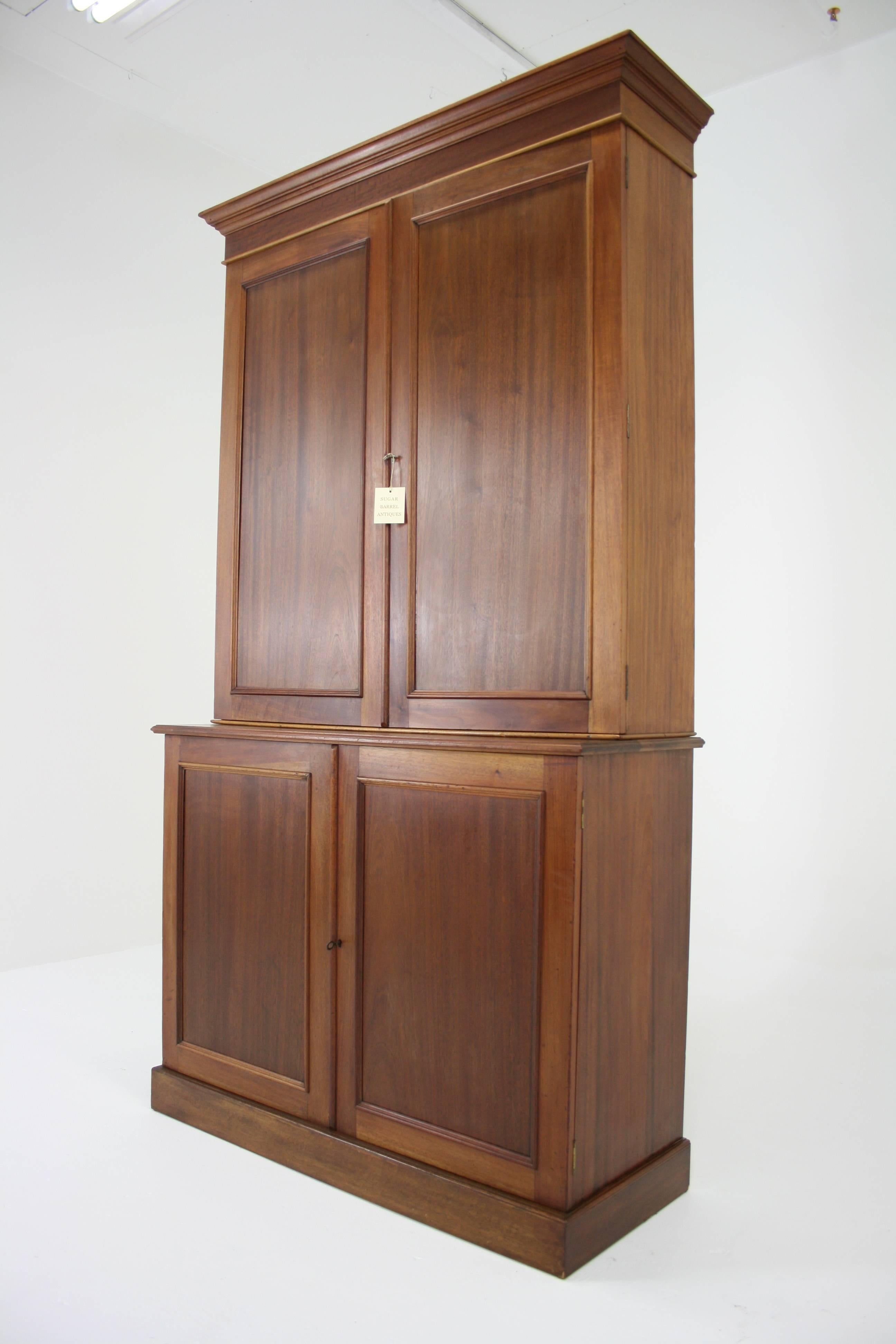 Victorian Antique Mahogany Office Cabinet or Bookcase