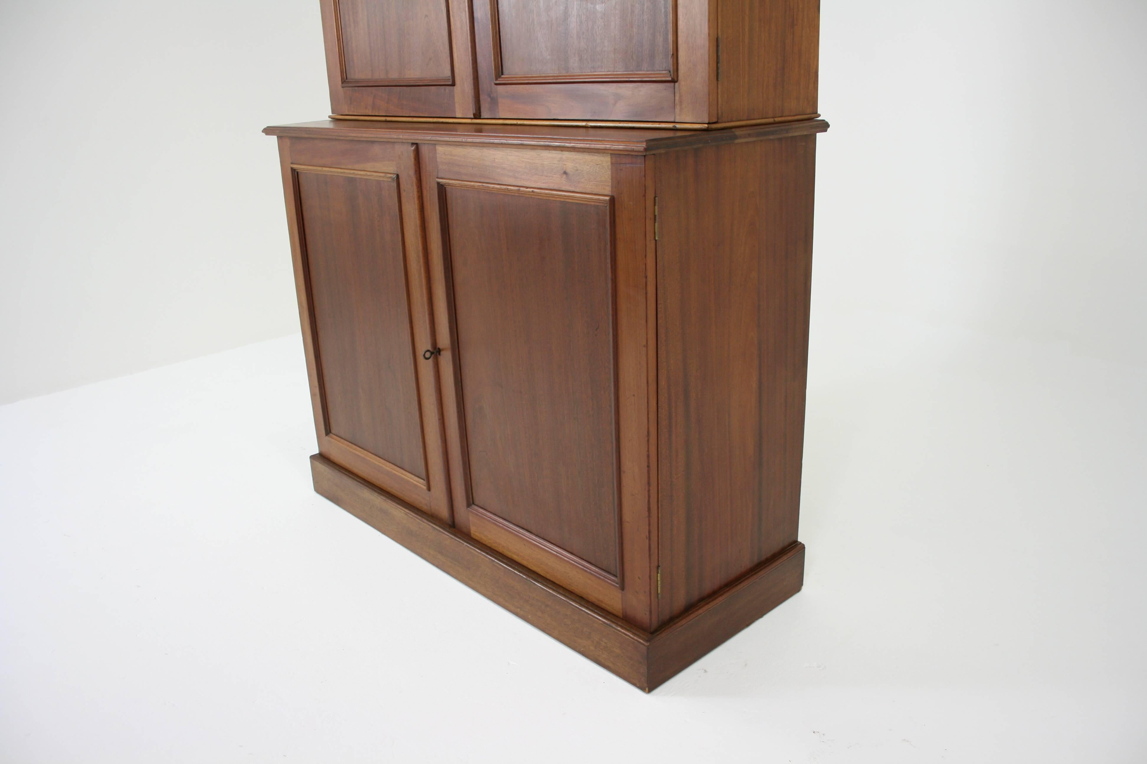 Antique Mahogany Office Cabinet or Bookcase 2