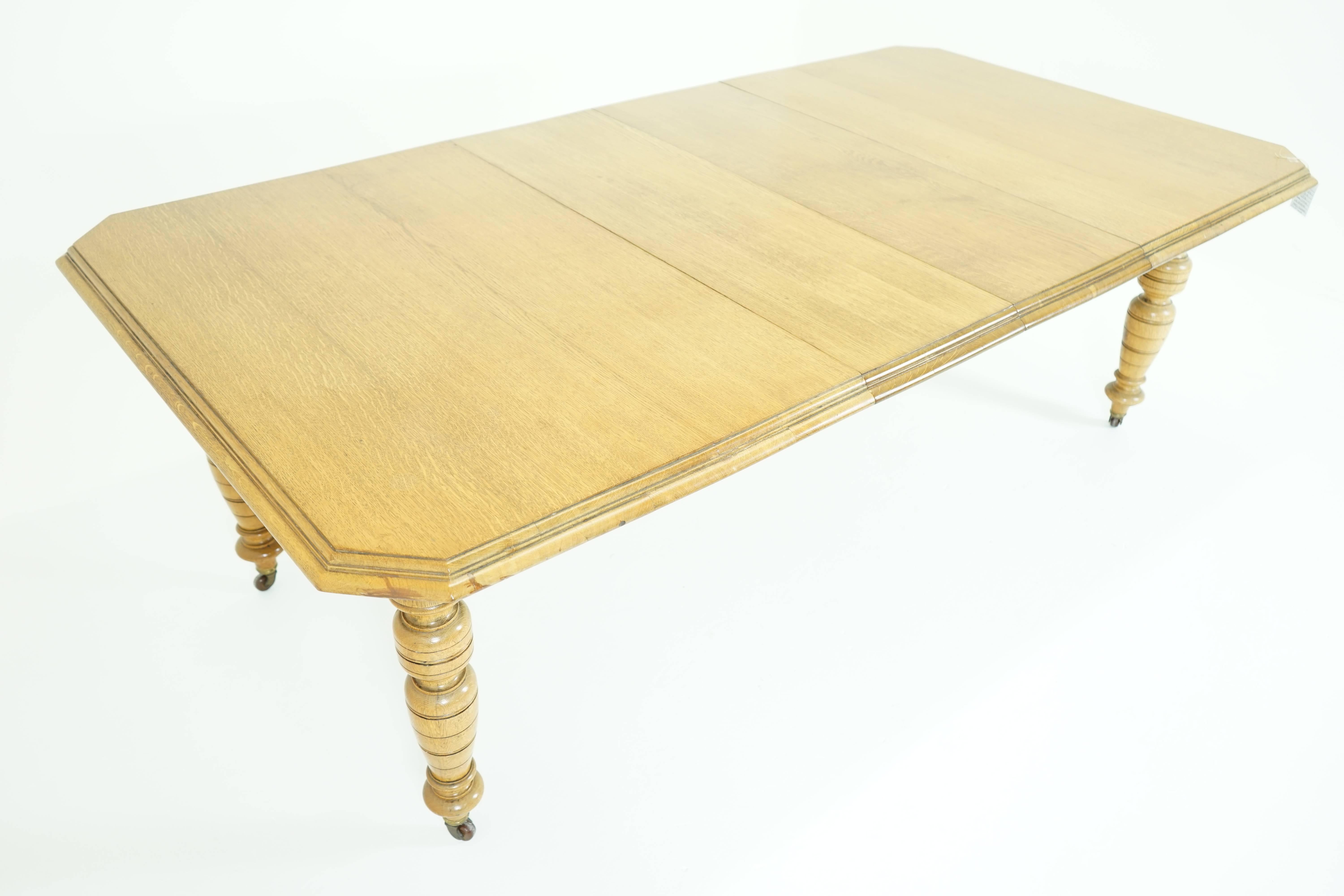 Antique Dining Table, Oak Dining Table, Vintage Dining Table, Victorian, B778    1