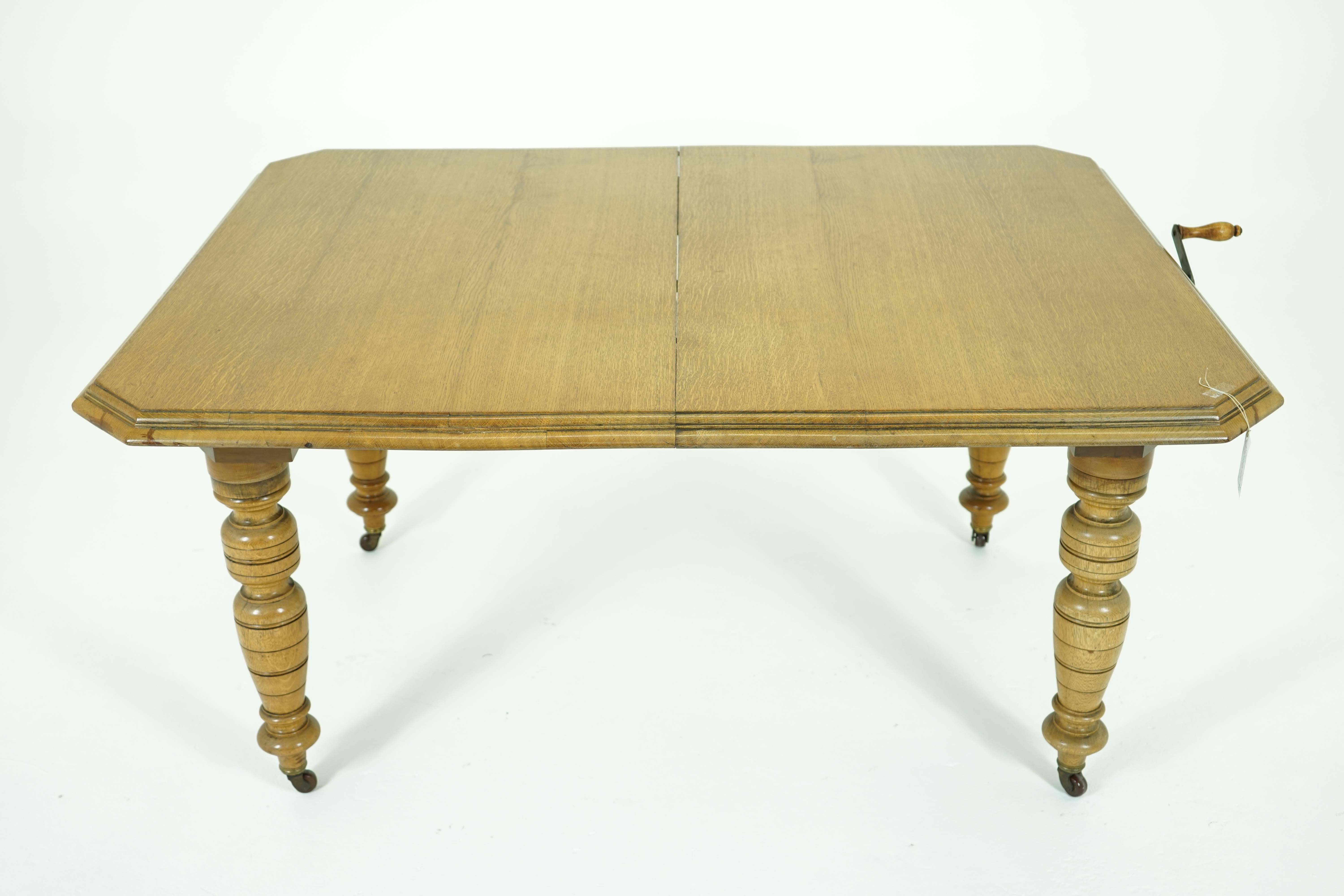 Antique Dining Table, Oak Dining Table, Vintage Dining Table, Victorian, B778    2