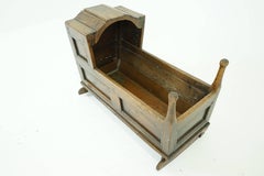 Antique Wooden Babys Cradle, Scotland, 1750
